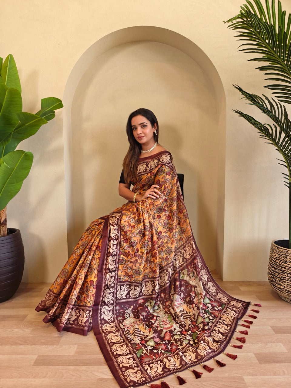 Traditional Soft Cotton Chanderi Saree