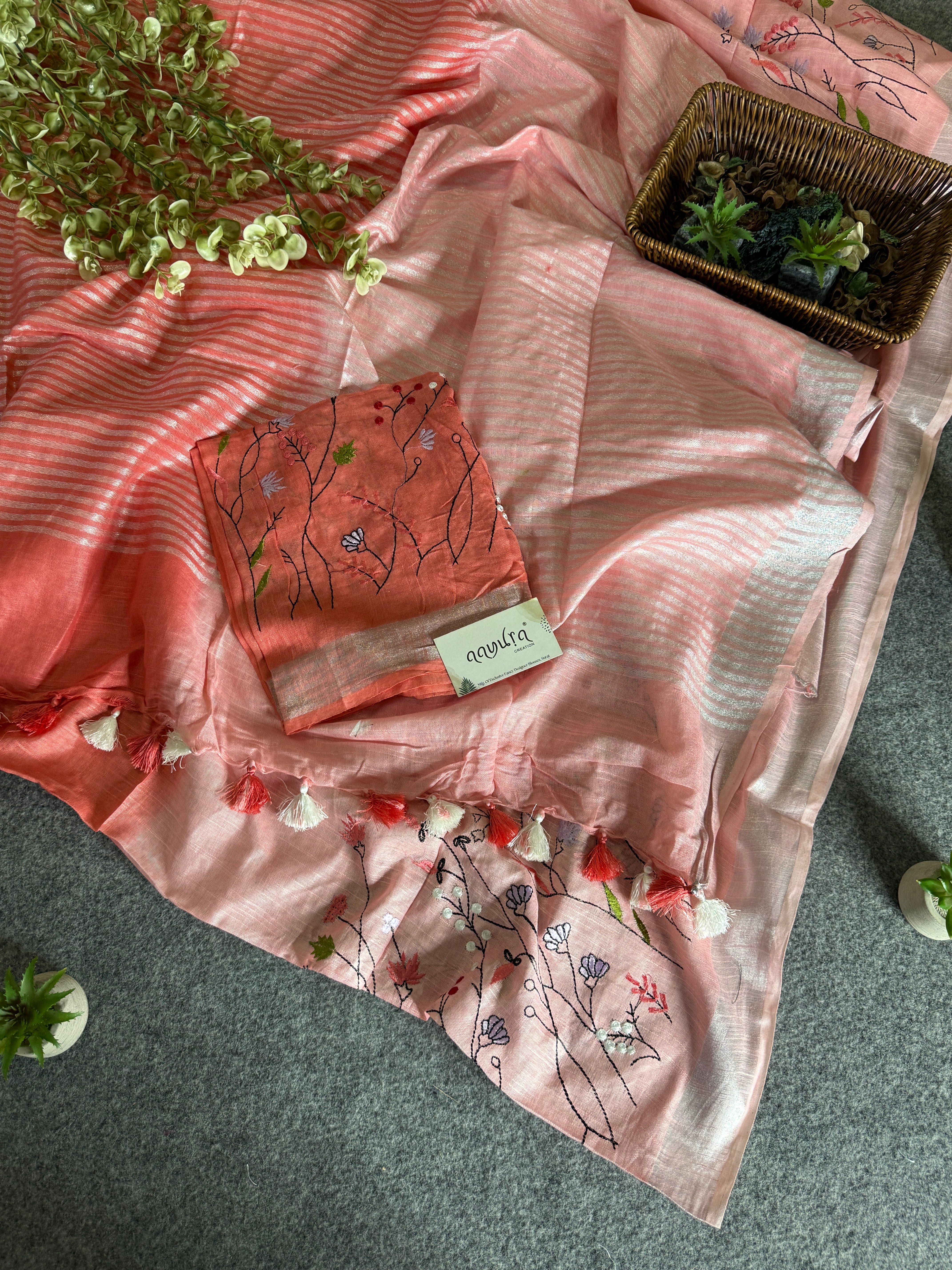 Classic Linen Charm Saree