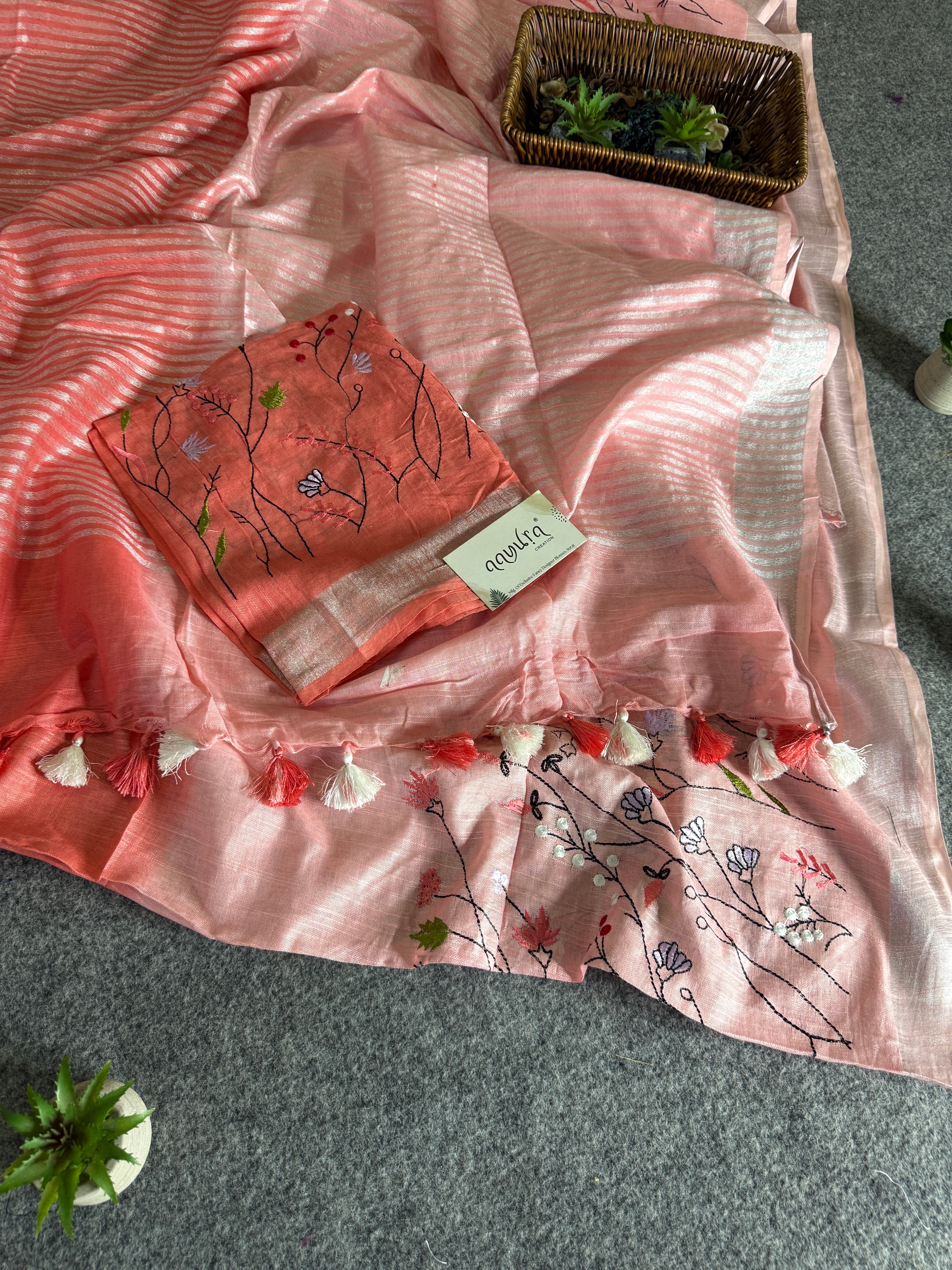 Classic Linen Charm Saree