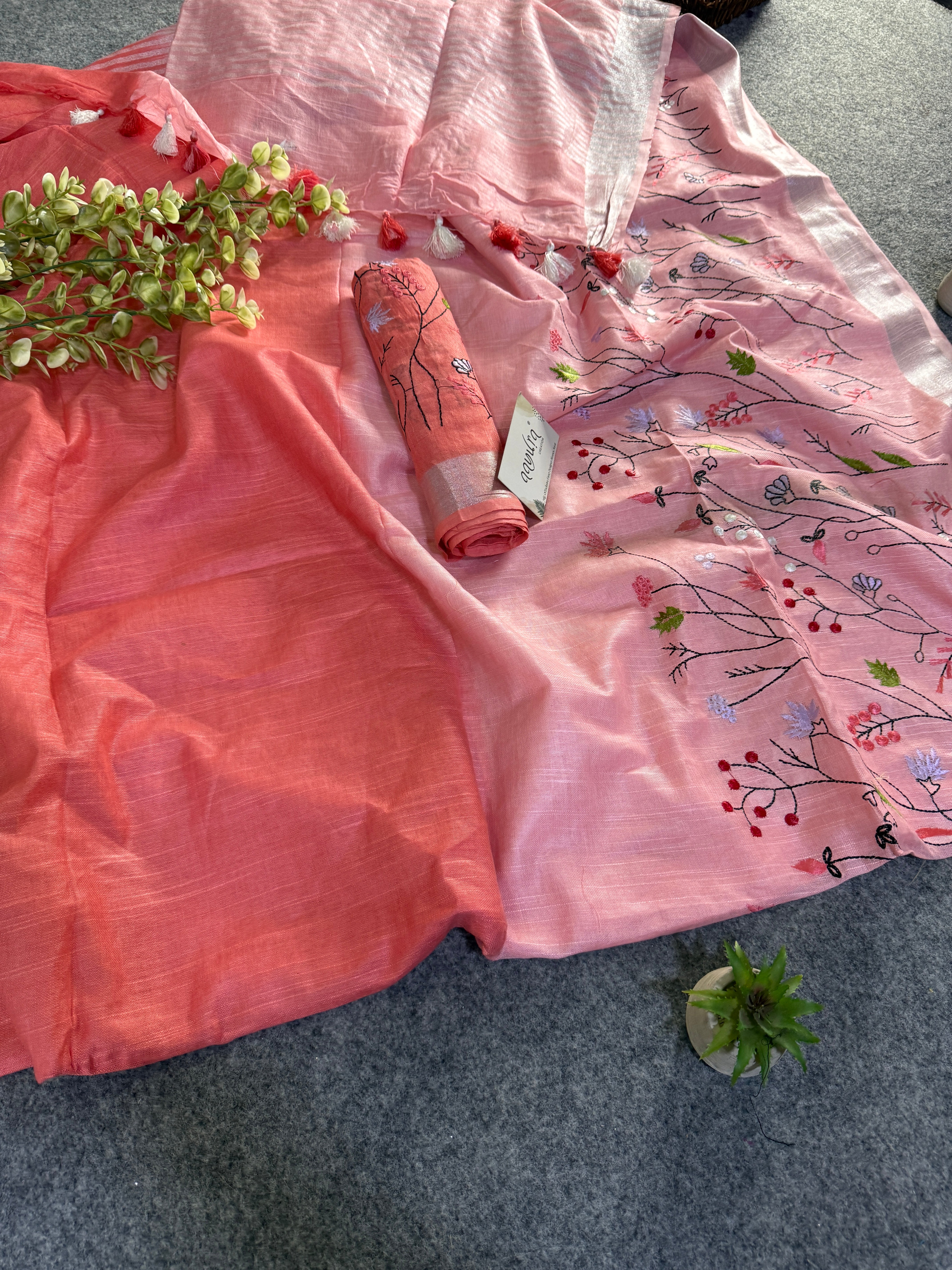 Classic Linen Charm Saree