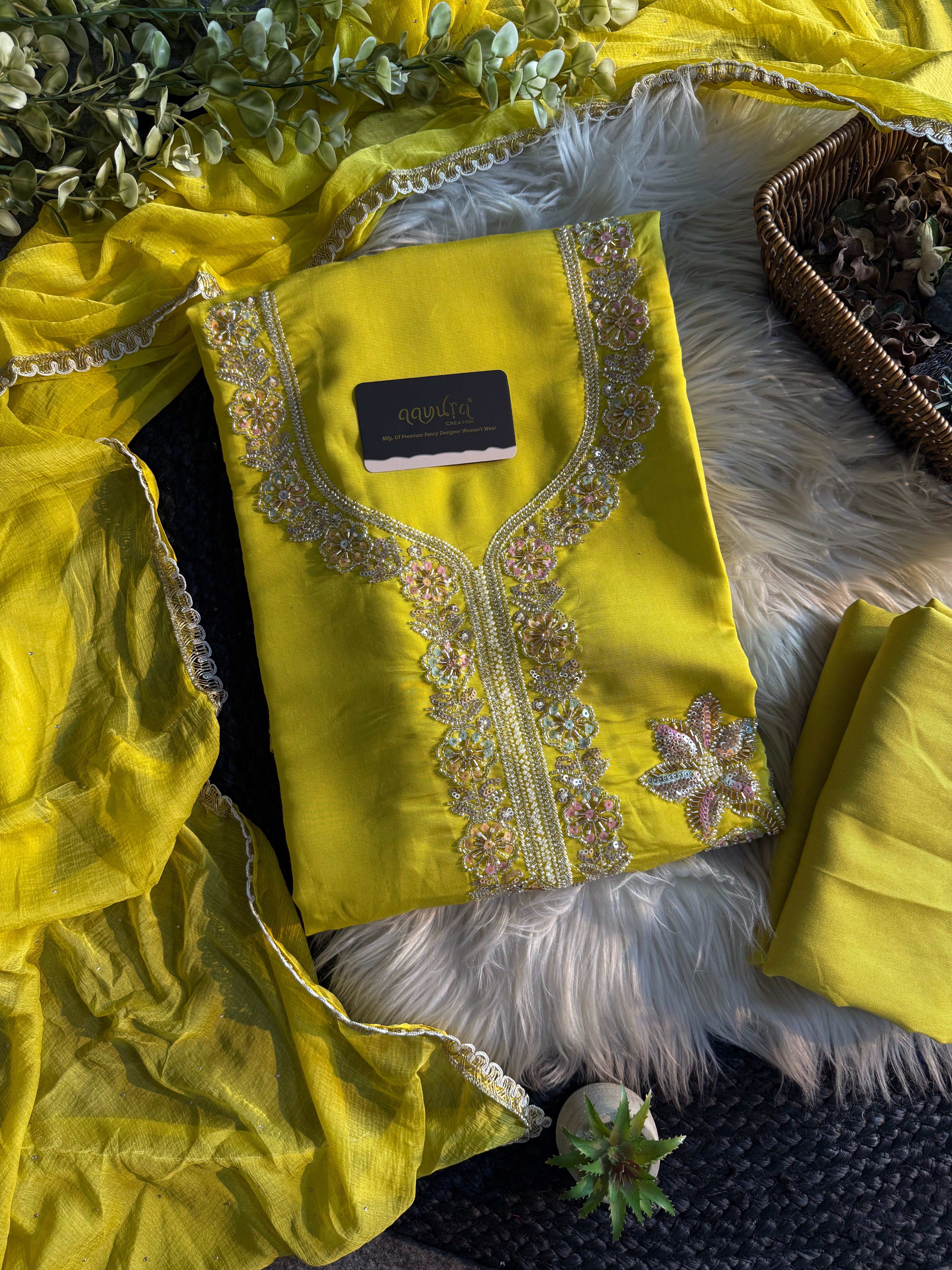 Ruhani Unstiched Suit