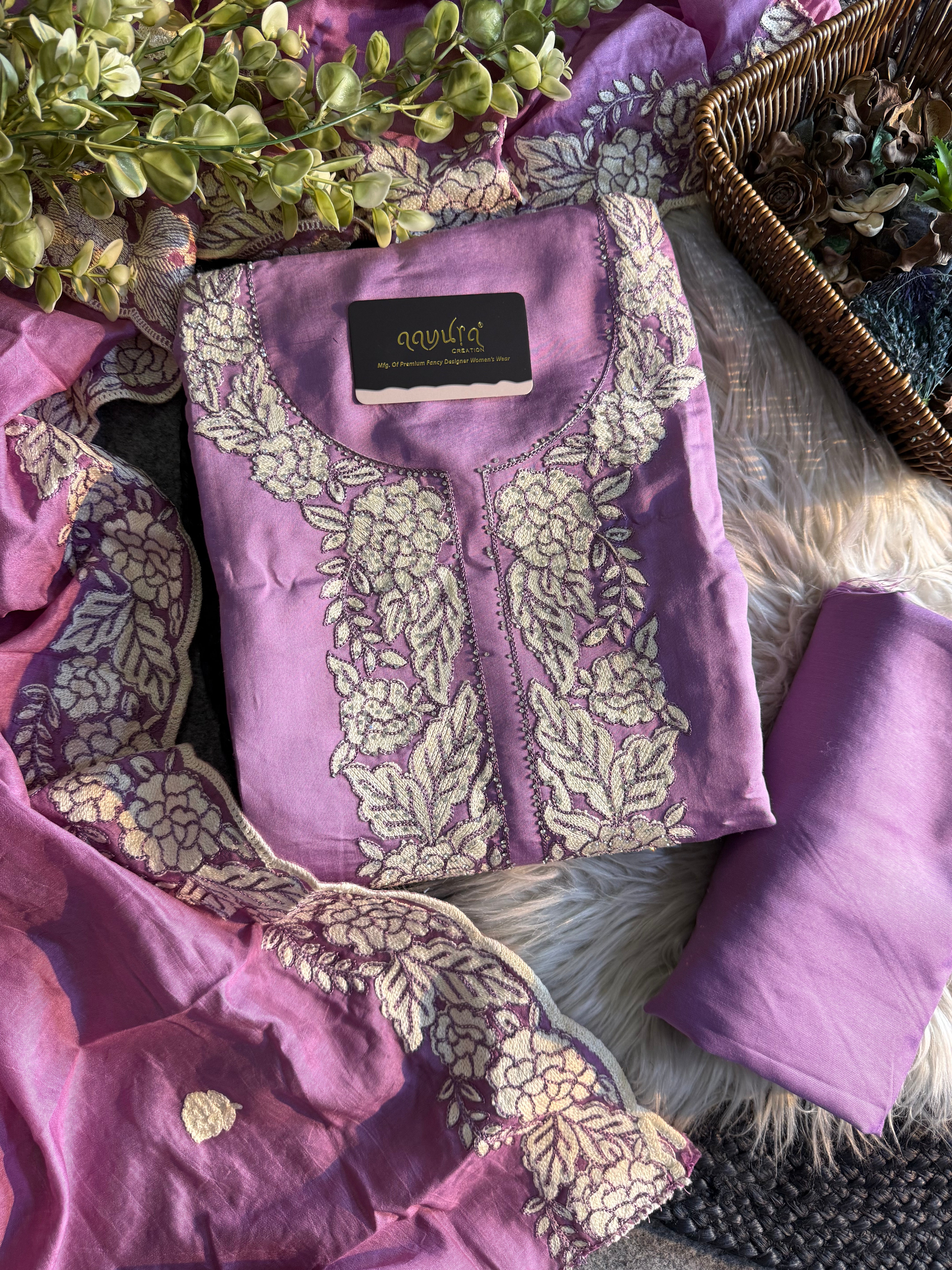 Festive Roman Silk Suit