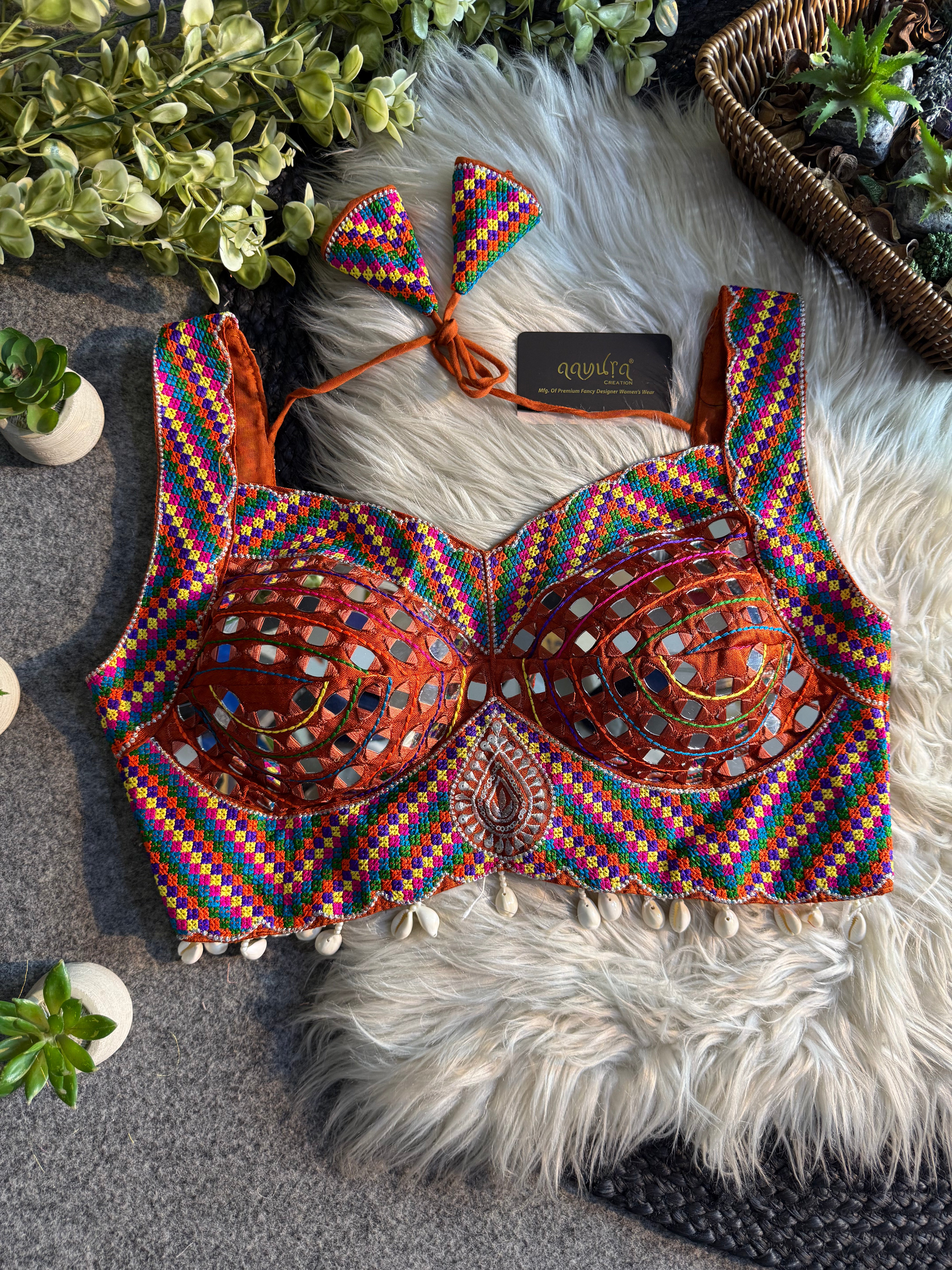 Roshni Kodi Mirror Navratri Blouse