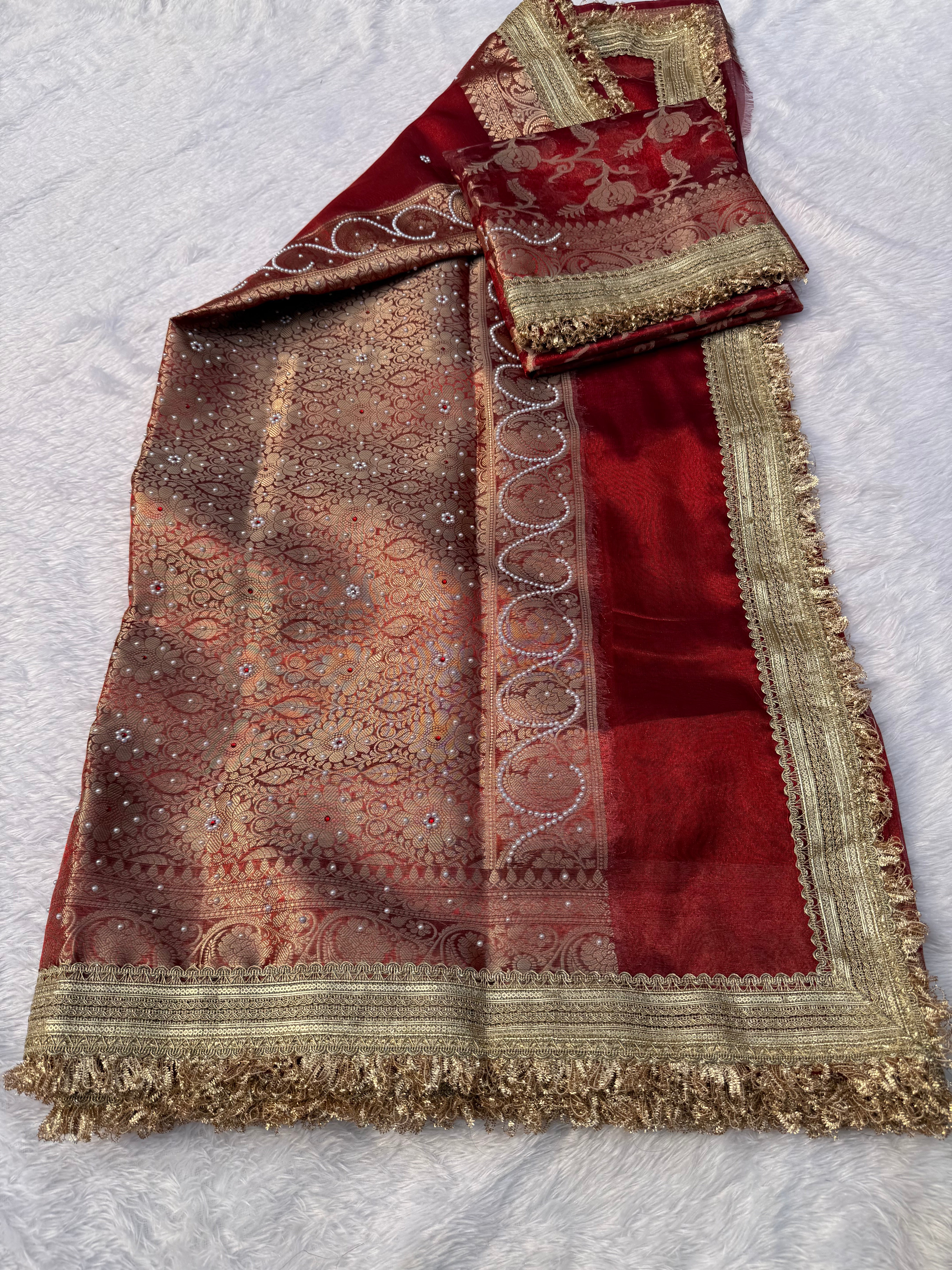 Maharani Tissue Saree