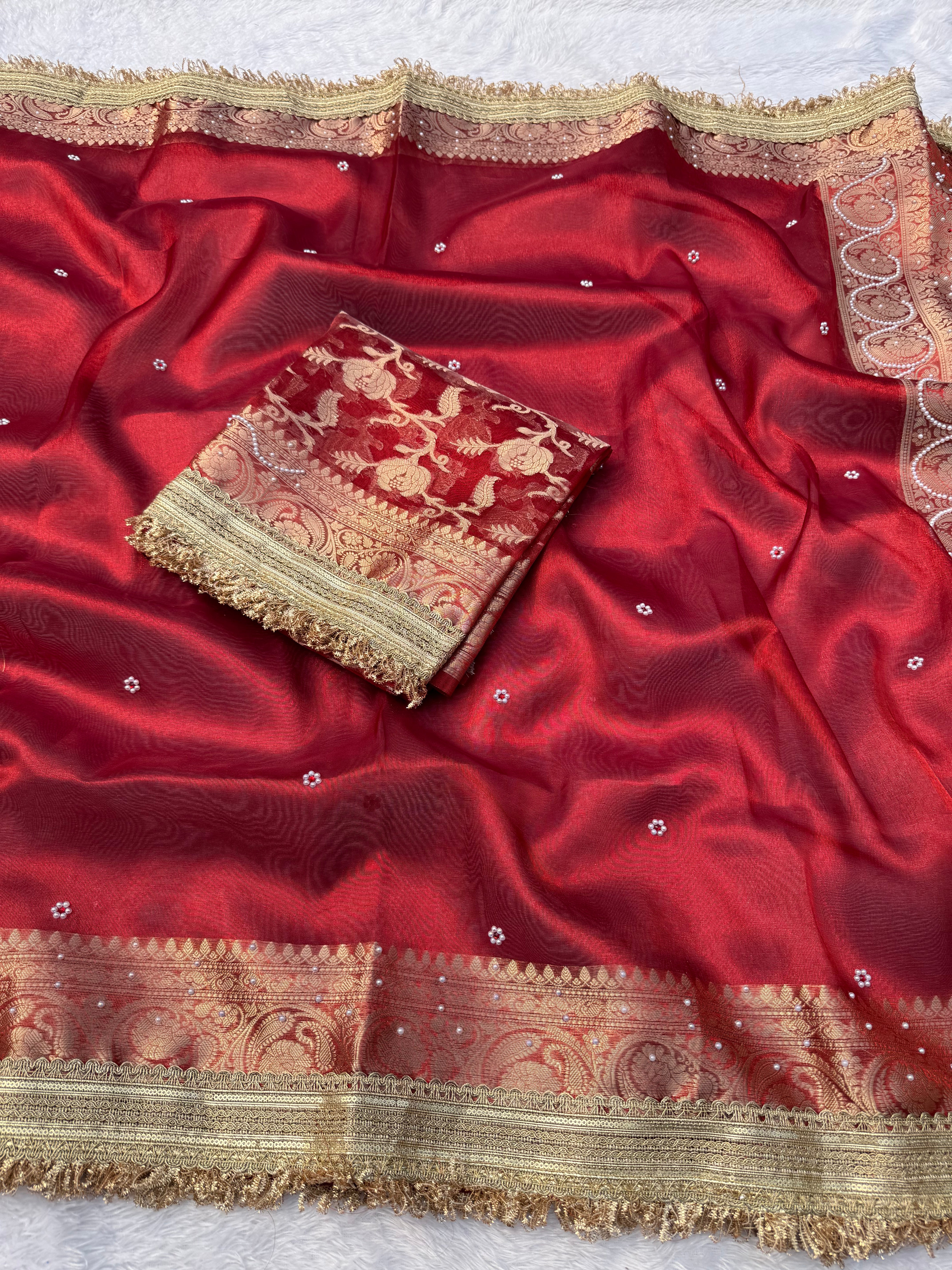 Maharani Tissue Saree