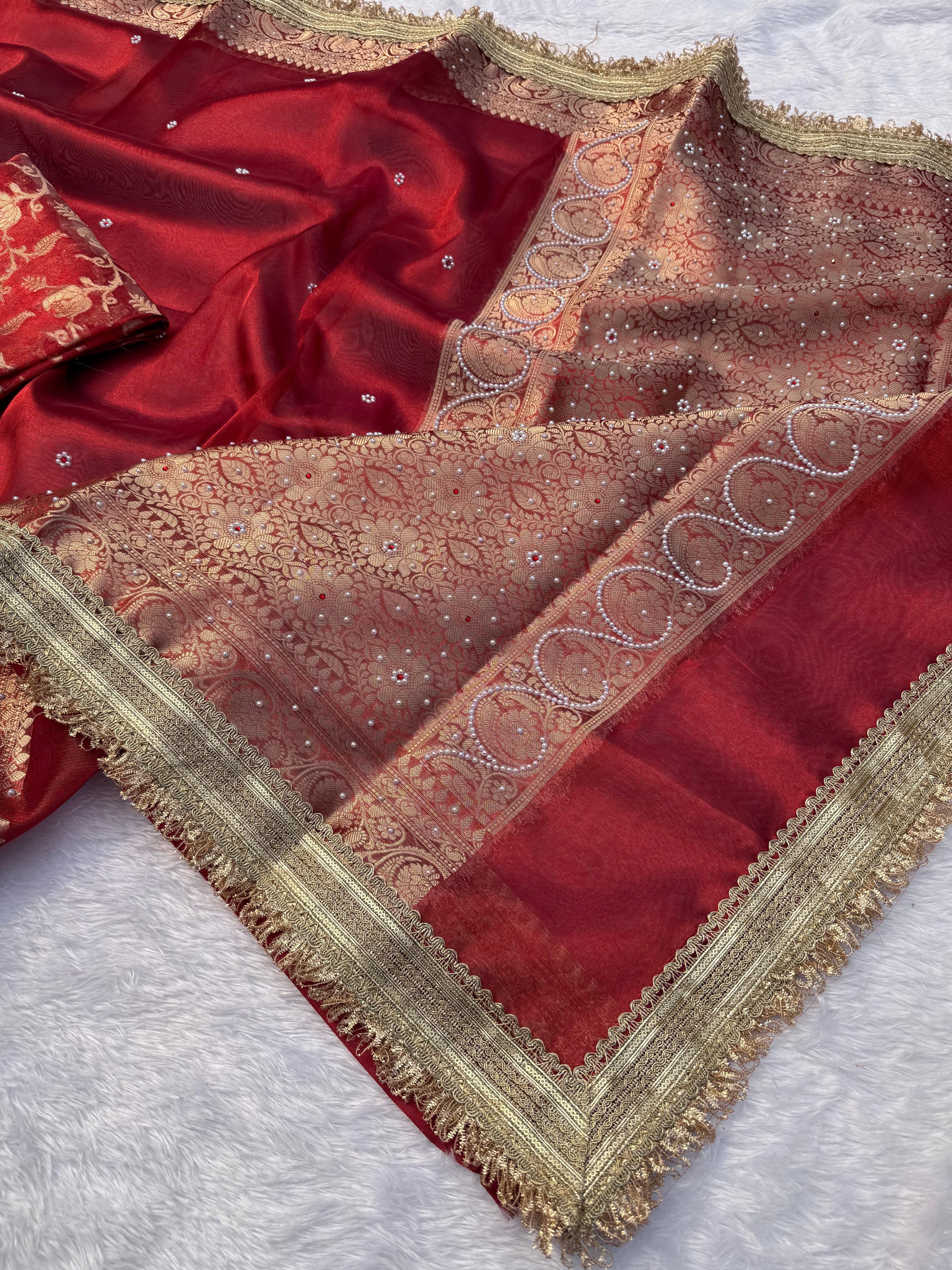 Maharani Tissue Saree