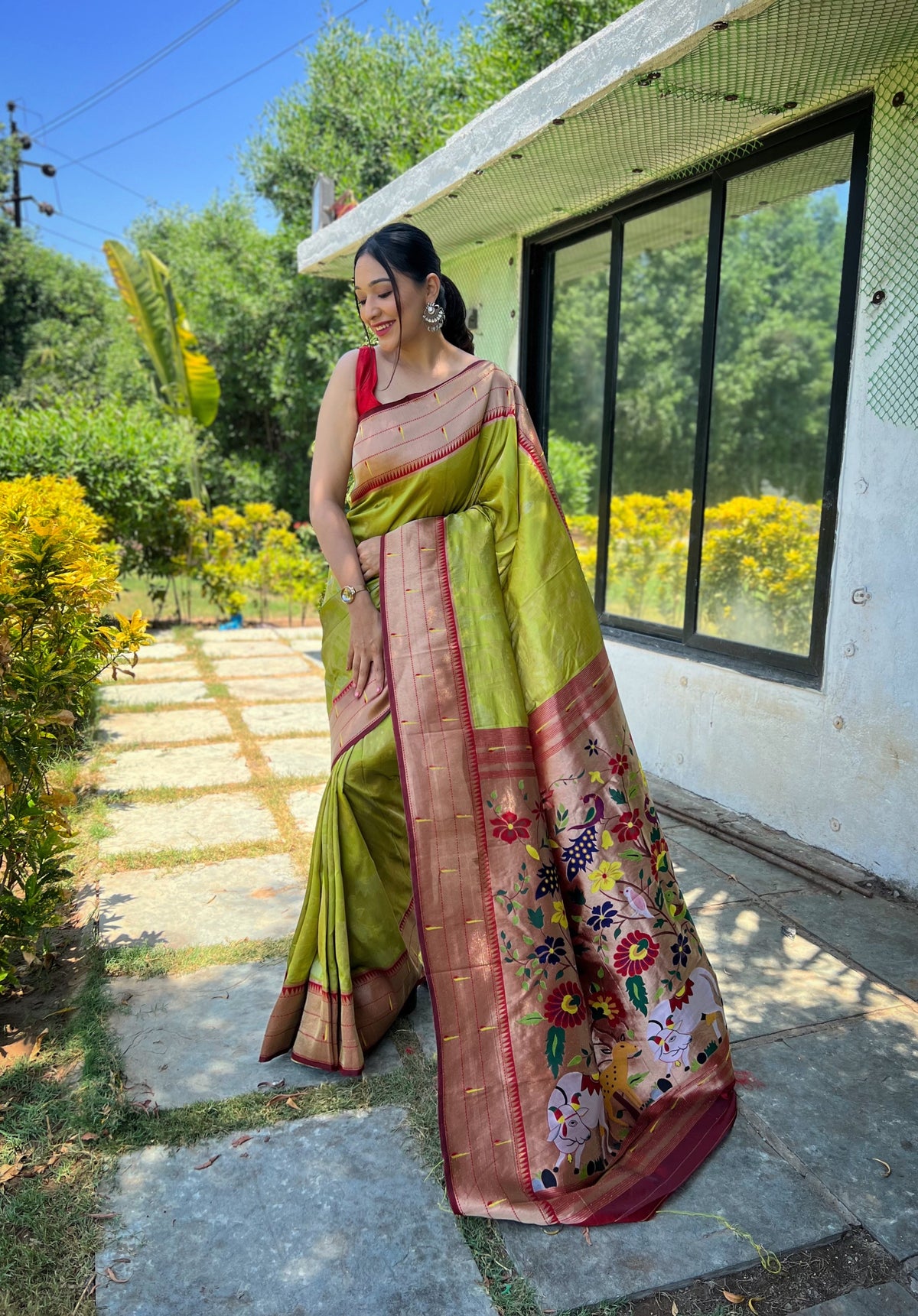 Meher Rich Zari Pallu Silk Saree