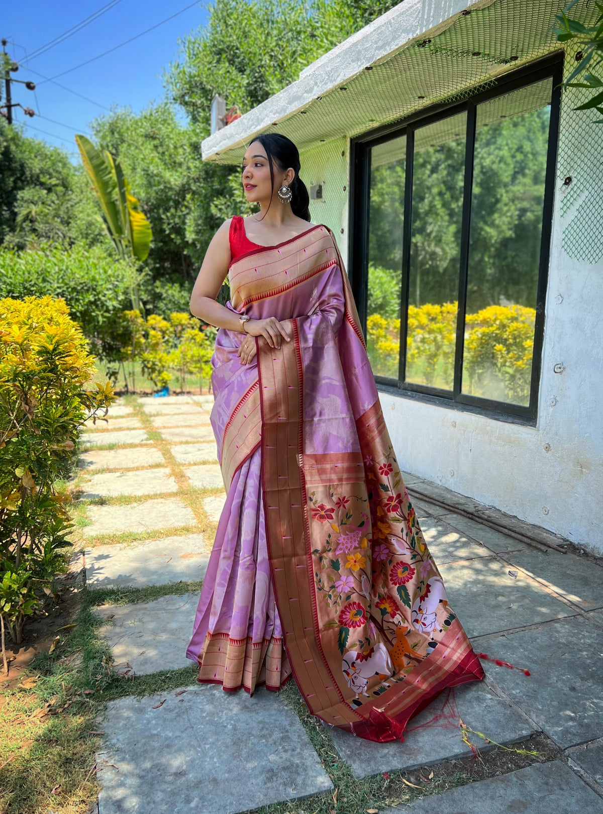Meher Rich Zari Pallu Silk Saree