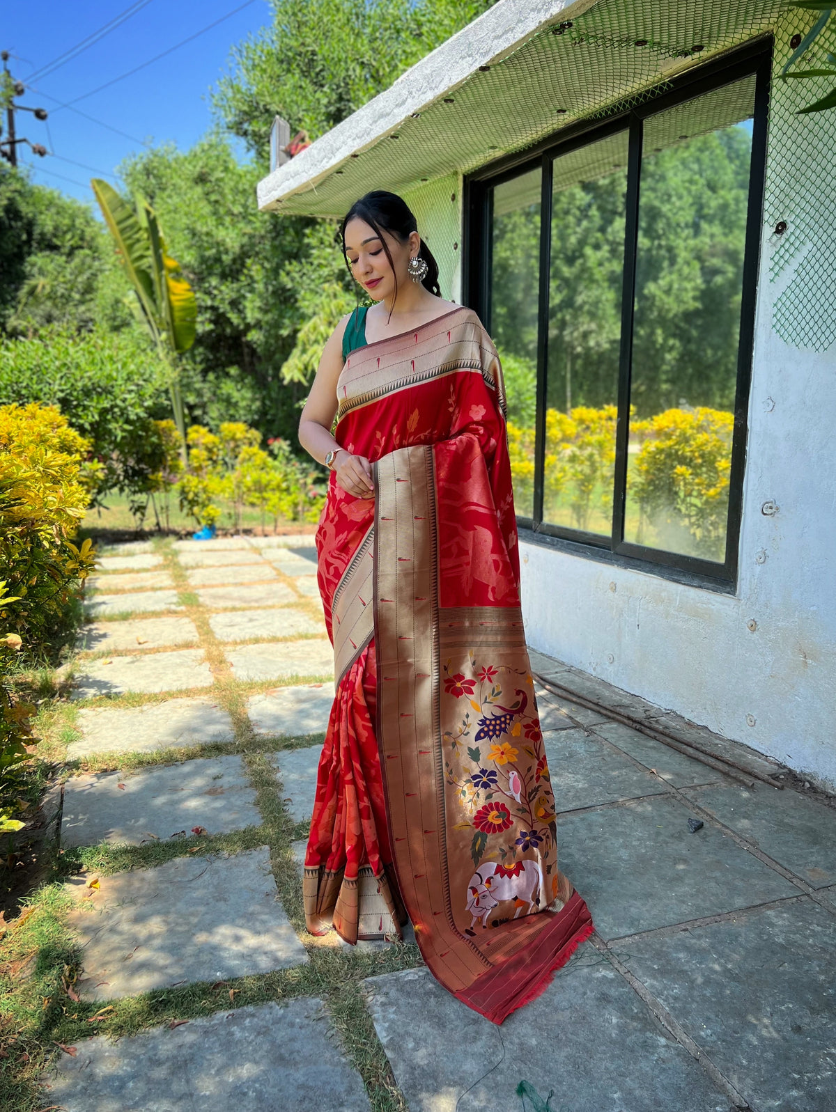 Meher Rich Zari Pallu Silk Saree