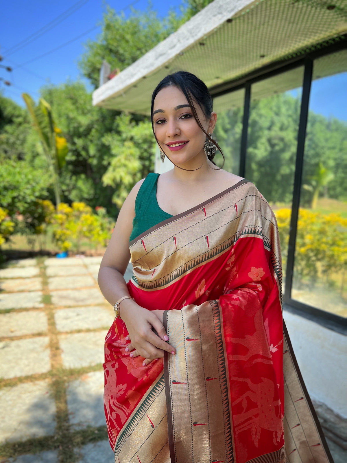 Riwaayat Premium Border Silk Saree