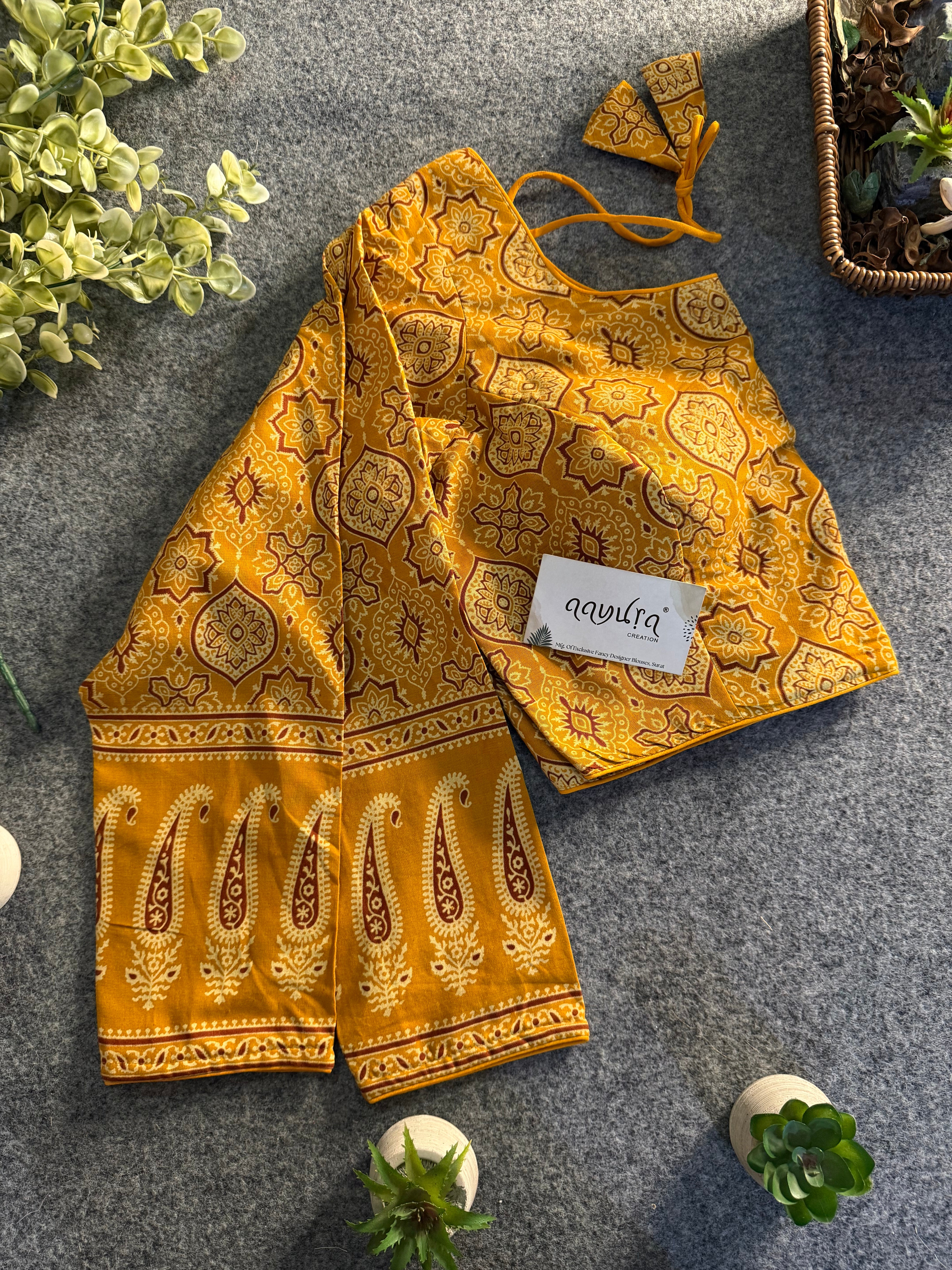 Elegant Cotton Sleeves Blouse