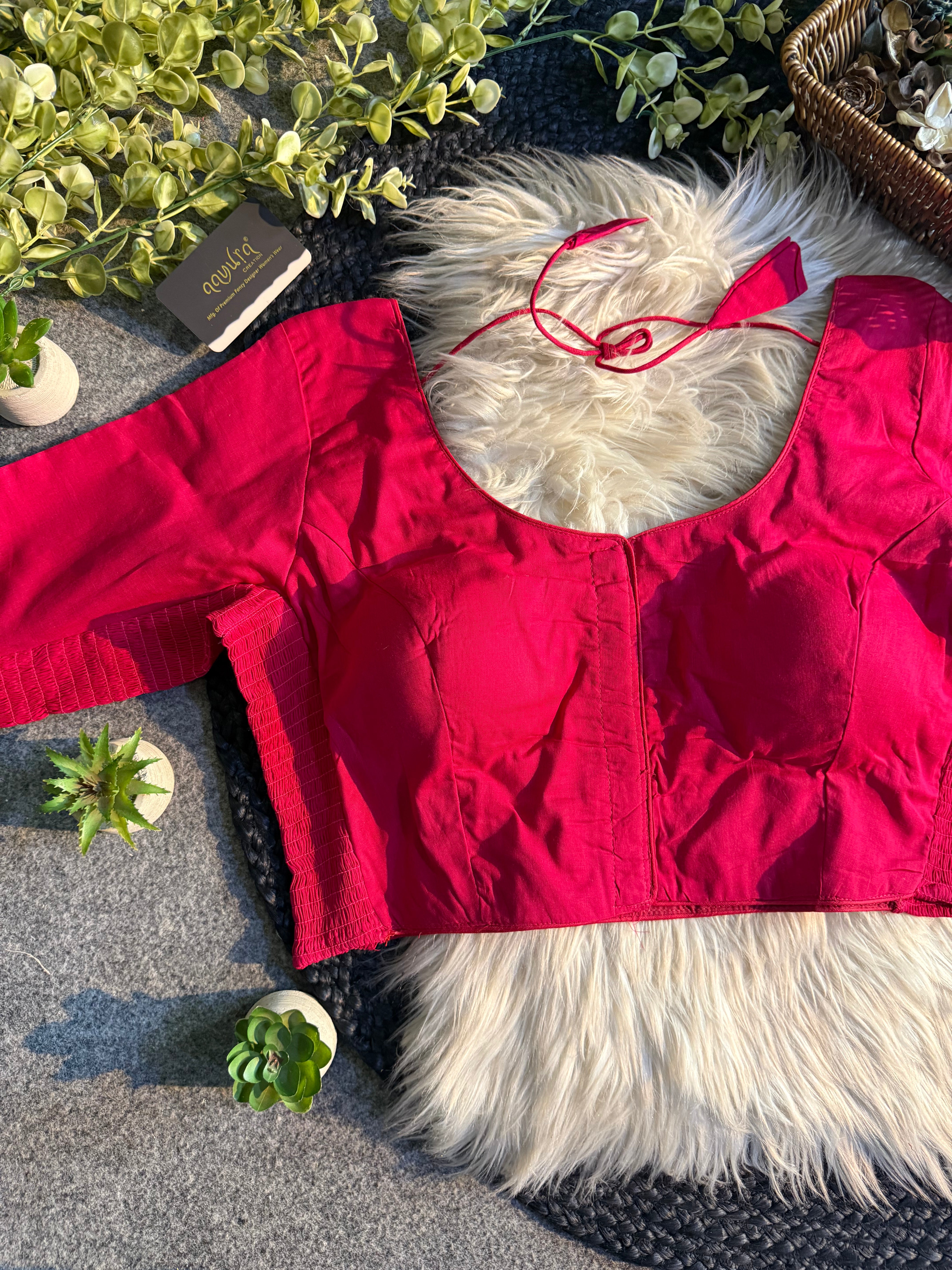 Cotton Comfort Plus-Size Blouse