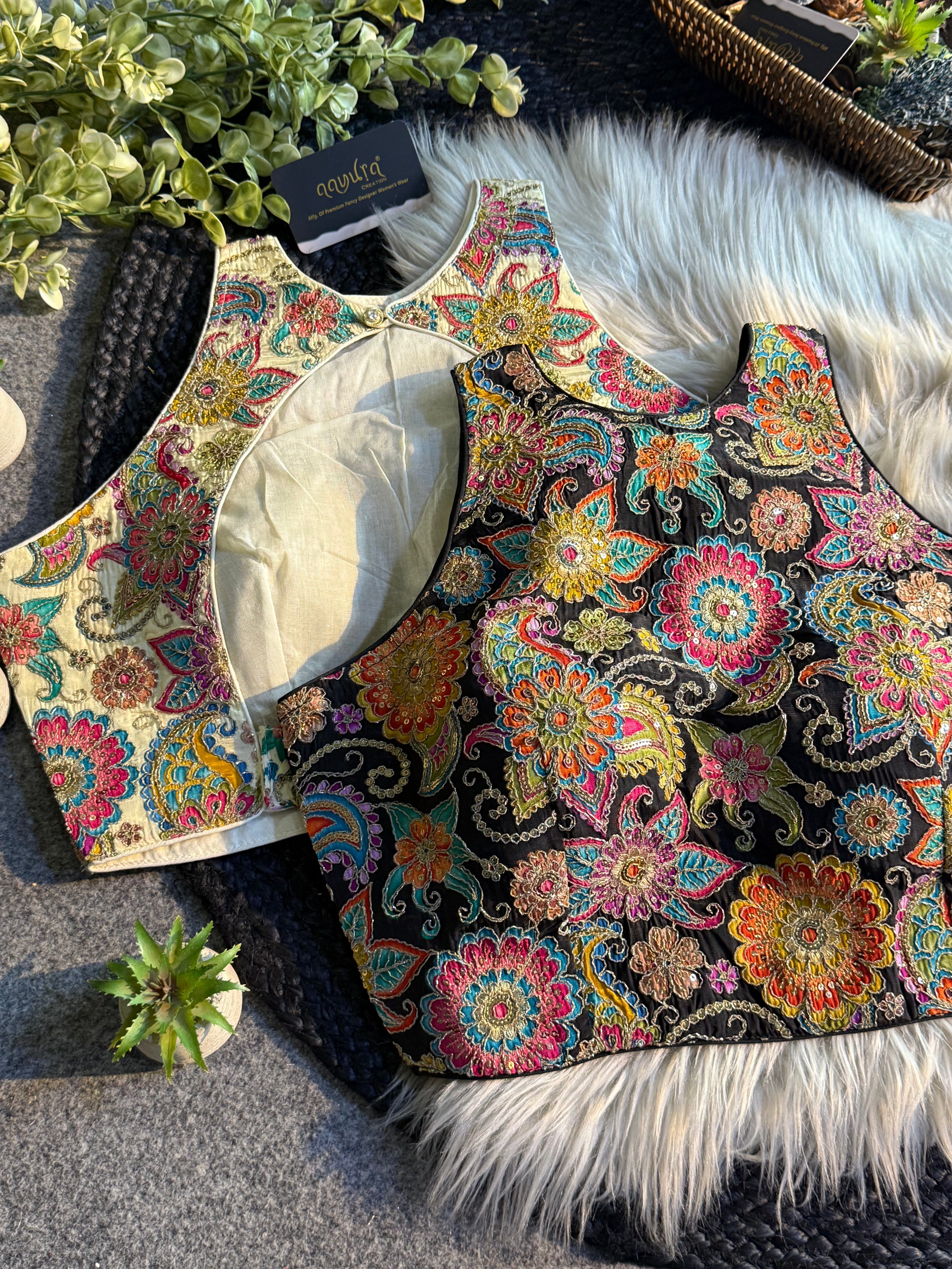 Zuhira Elegant Crape Blouse