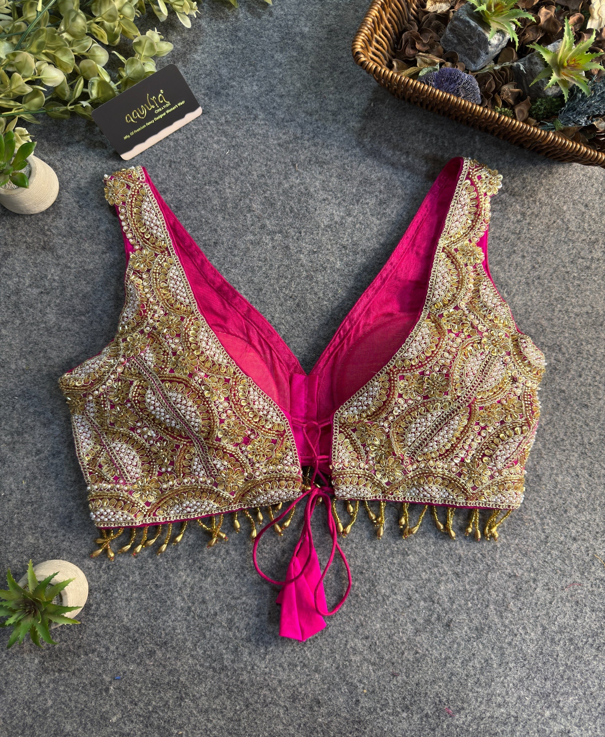 Aradhya Back-Open Designer Blouse