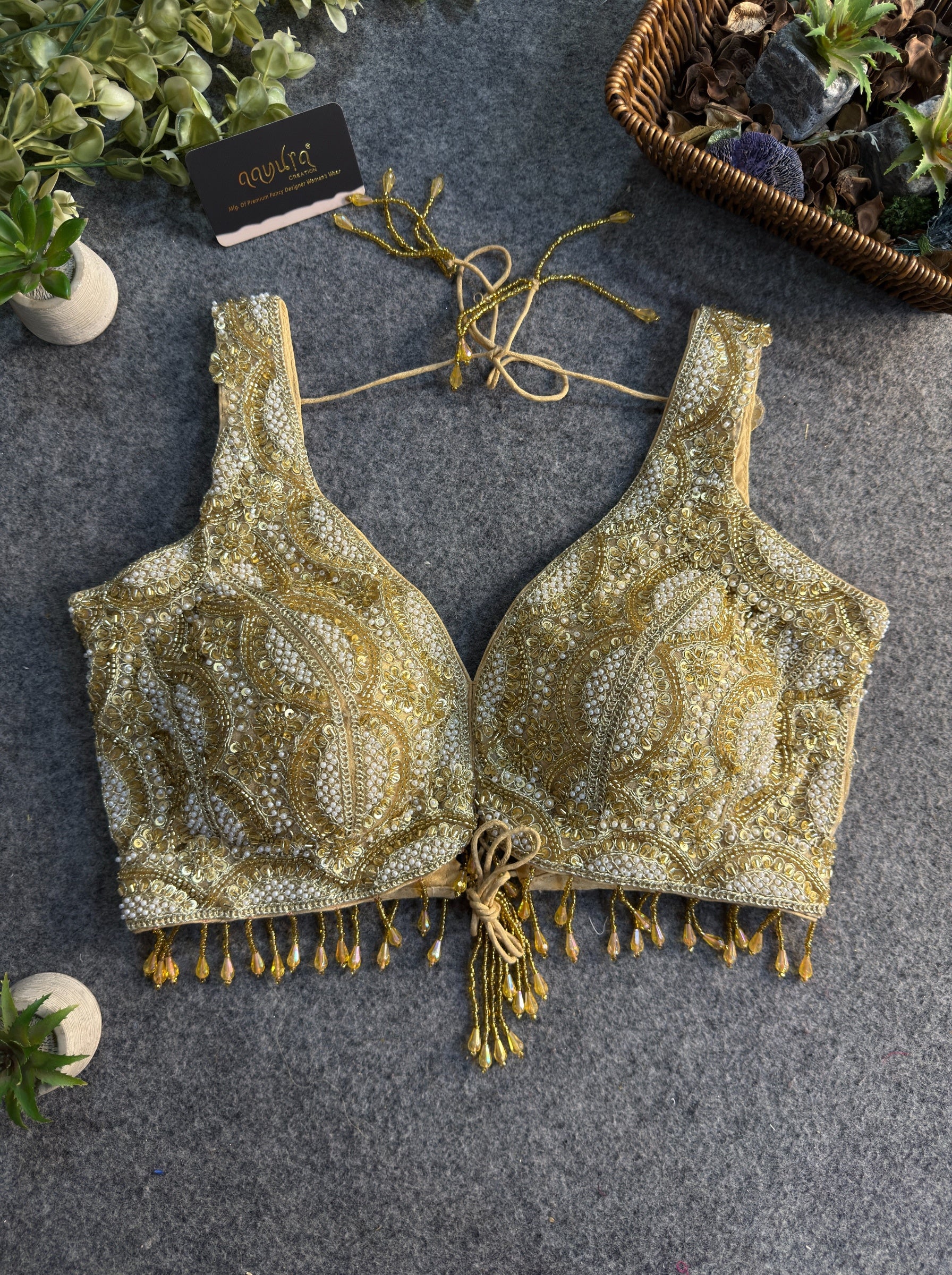 Aradhya Back-Open Designer Blouse
