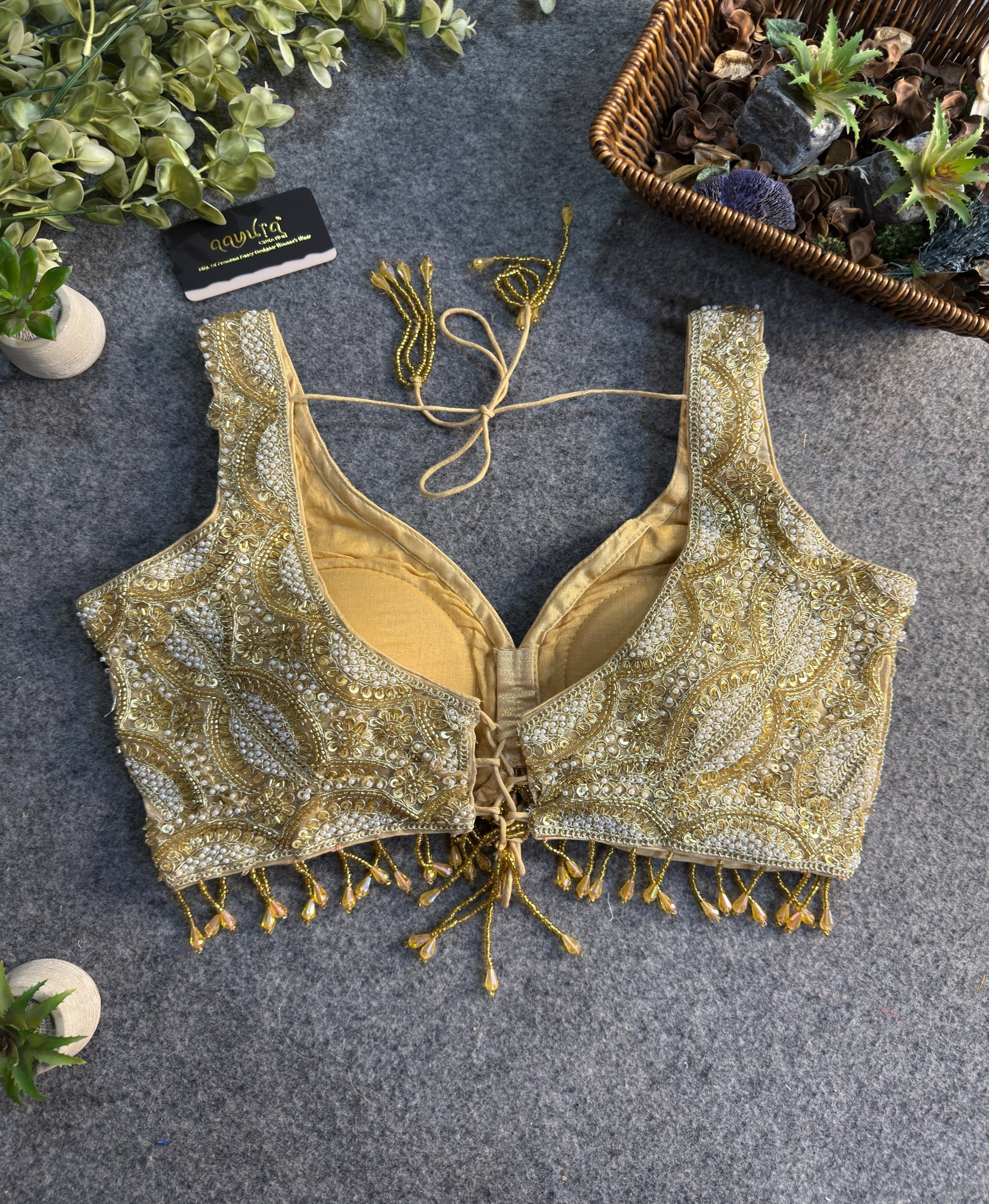 Aradhya Back-Open Designer Blouse