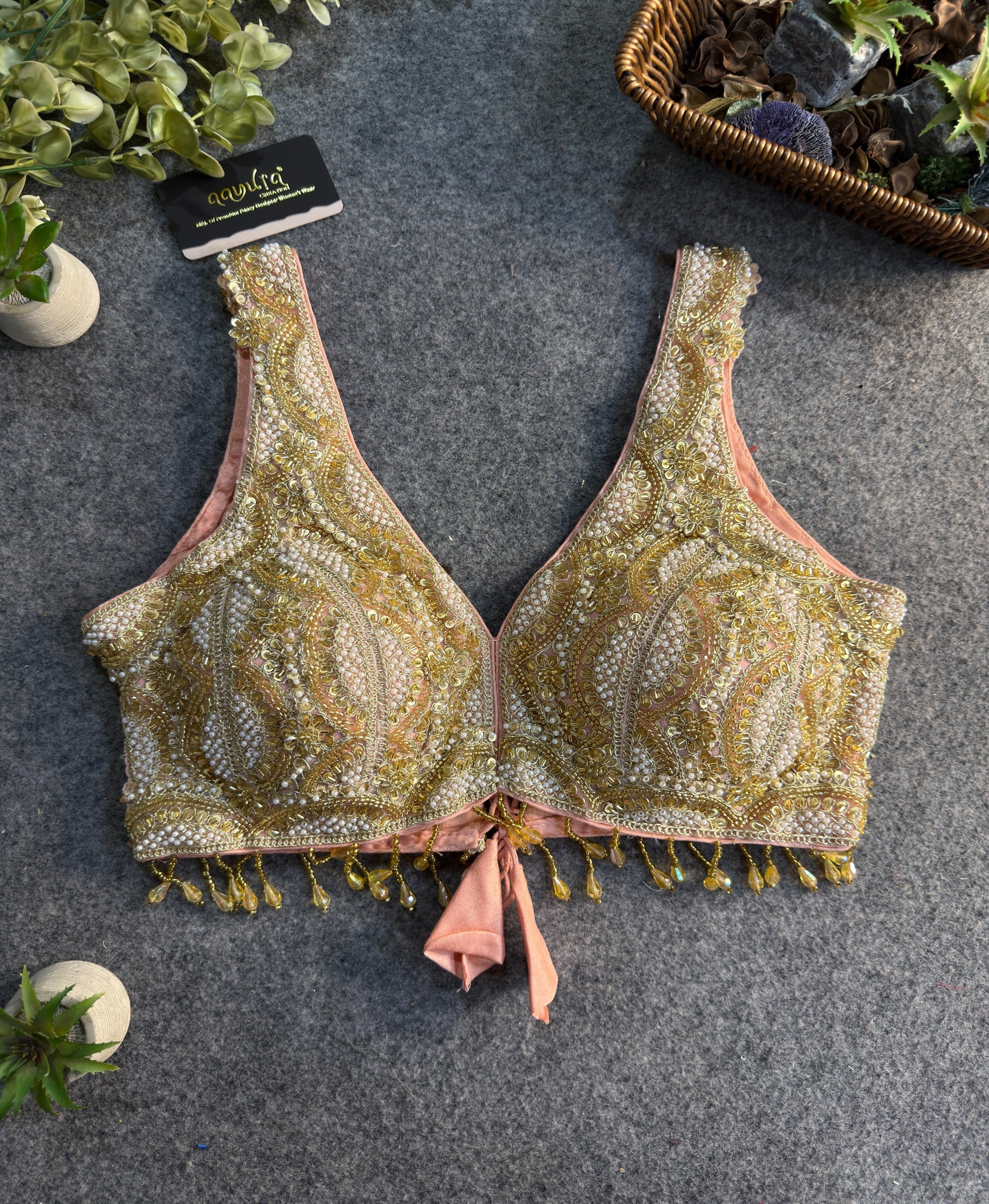 Aradhya Back-Open Designer Blouse