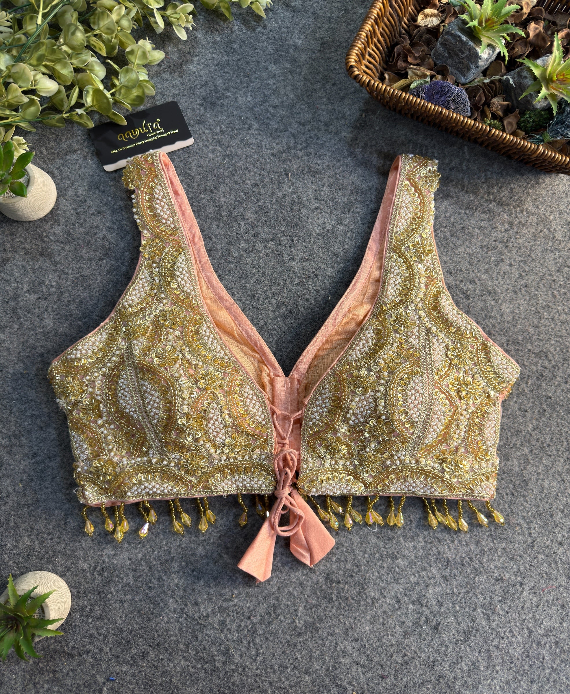 Aradhya Back-Open Designer Blouse