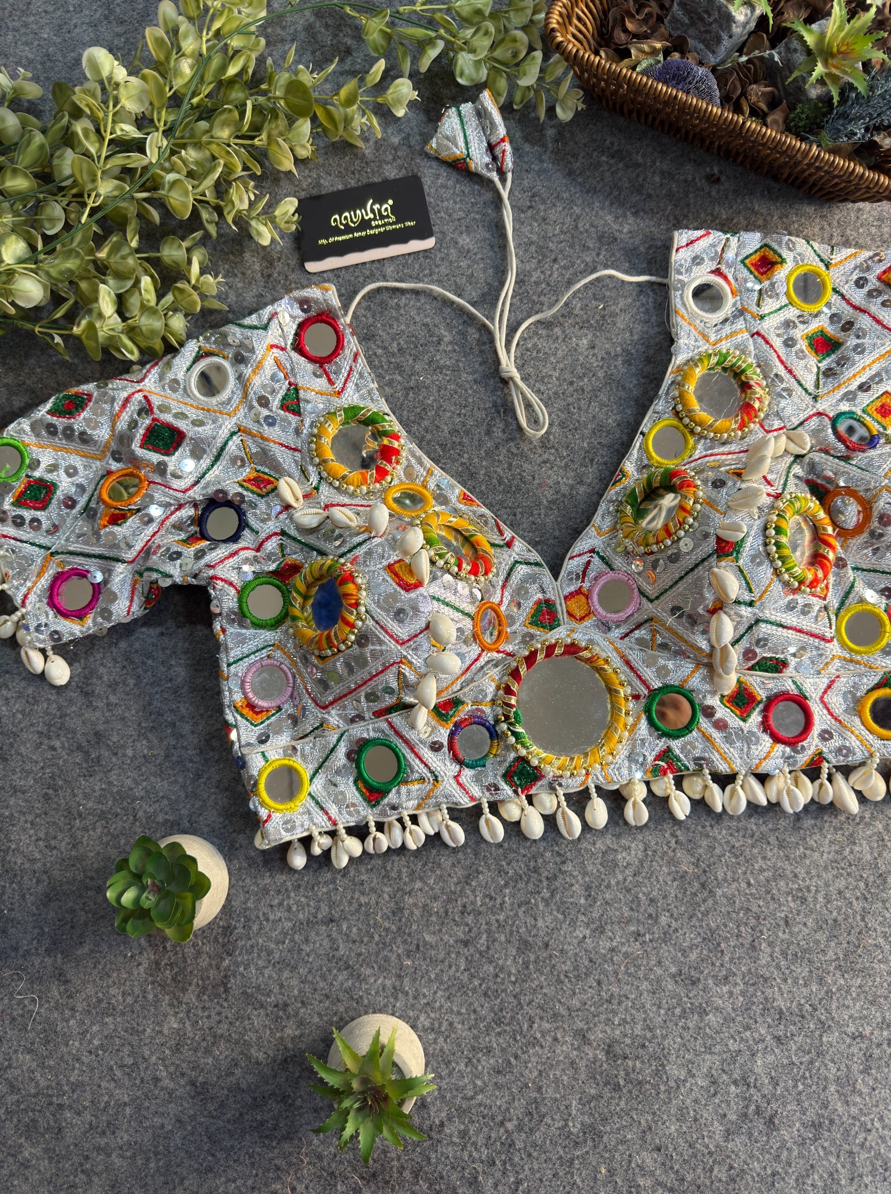 Garba Rani Heavy Mirror Blouse
