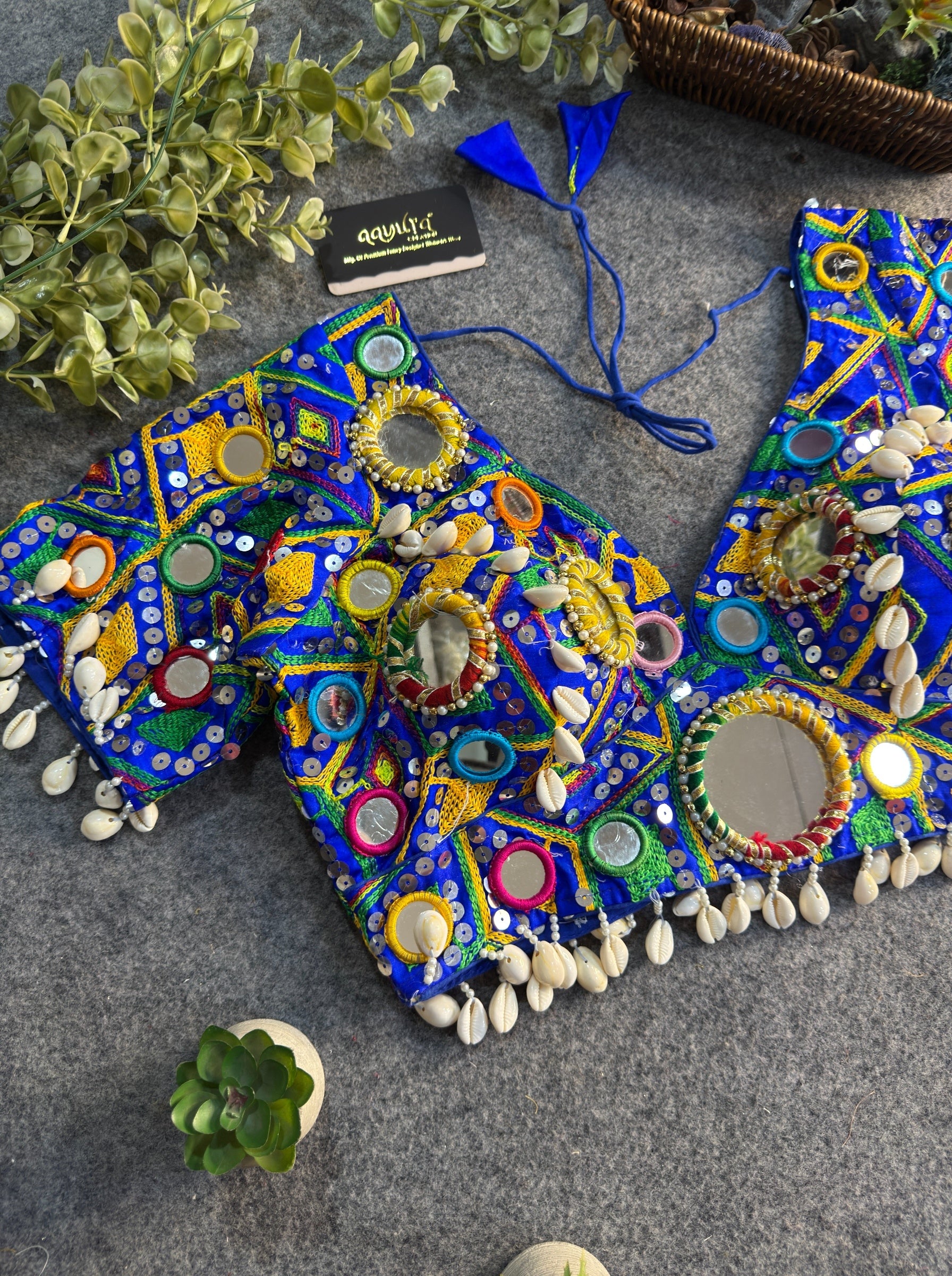 Garba Rani Heavy Mirror Blouse