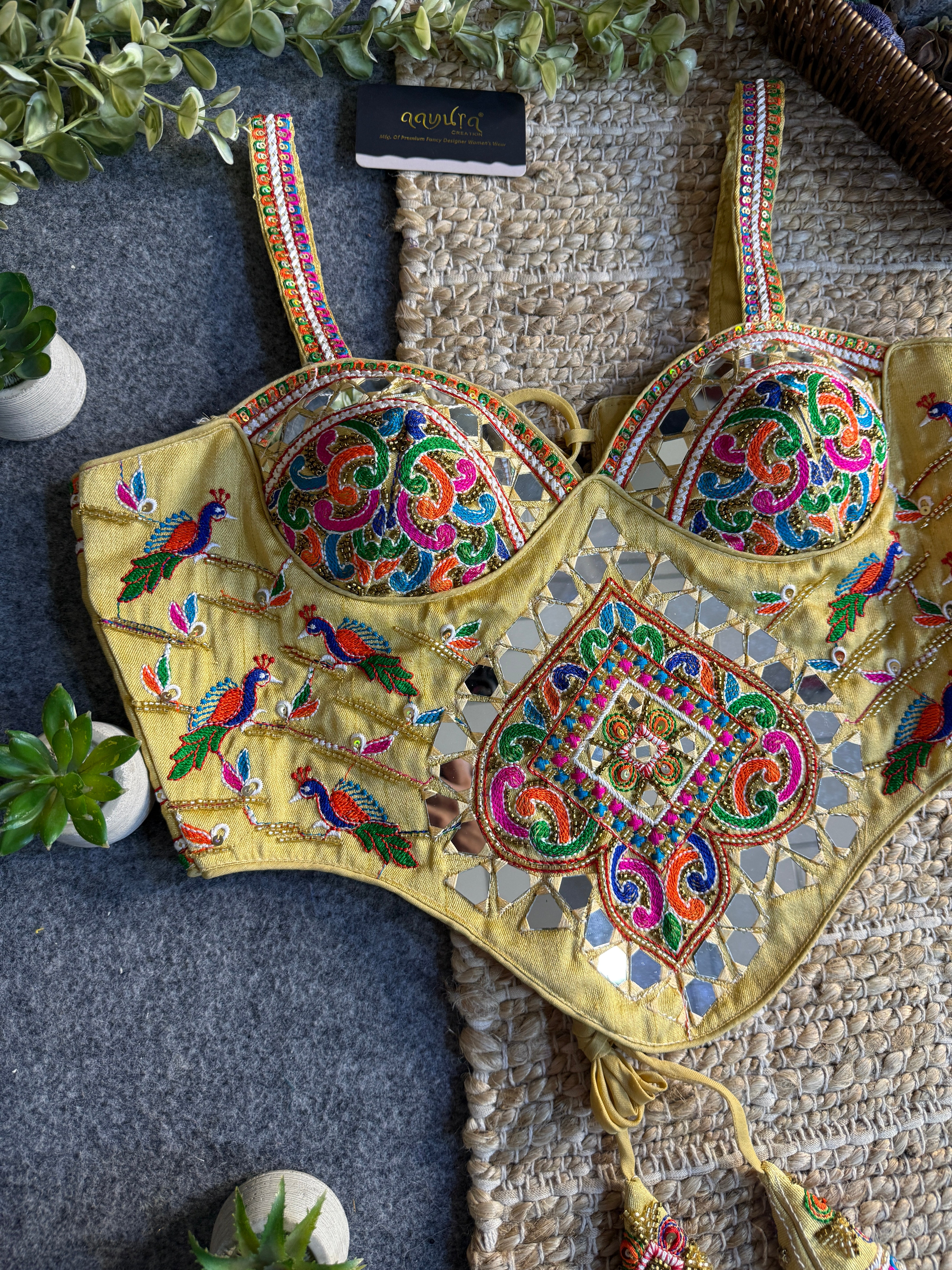 Garba Glow Silk Blouse