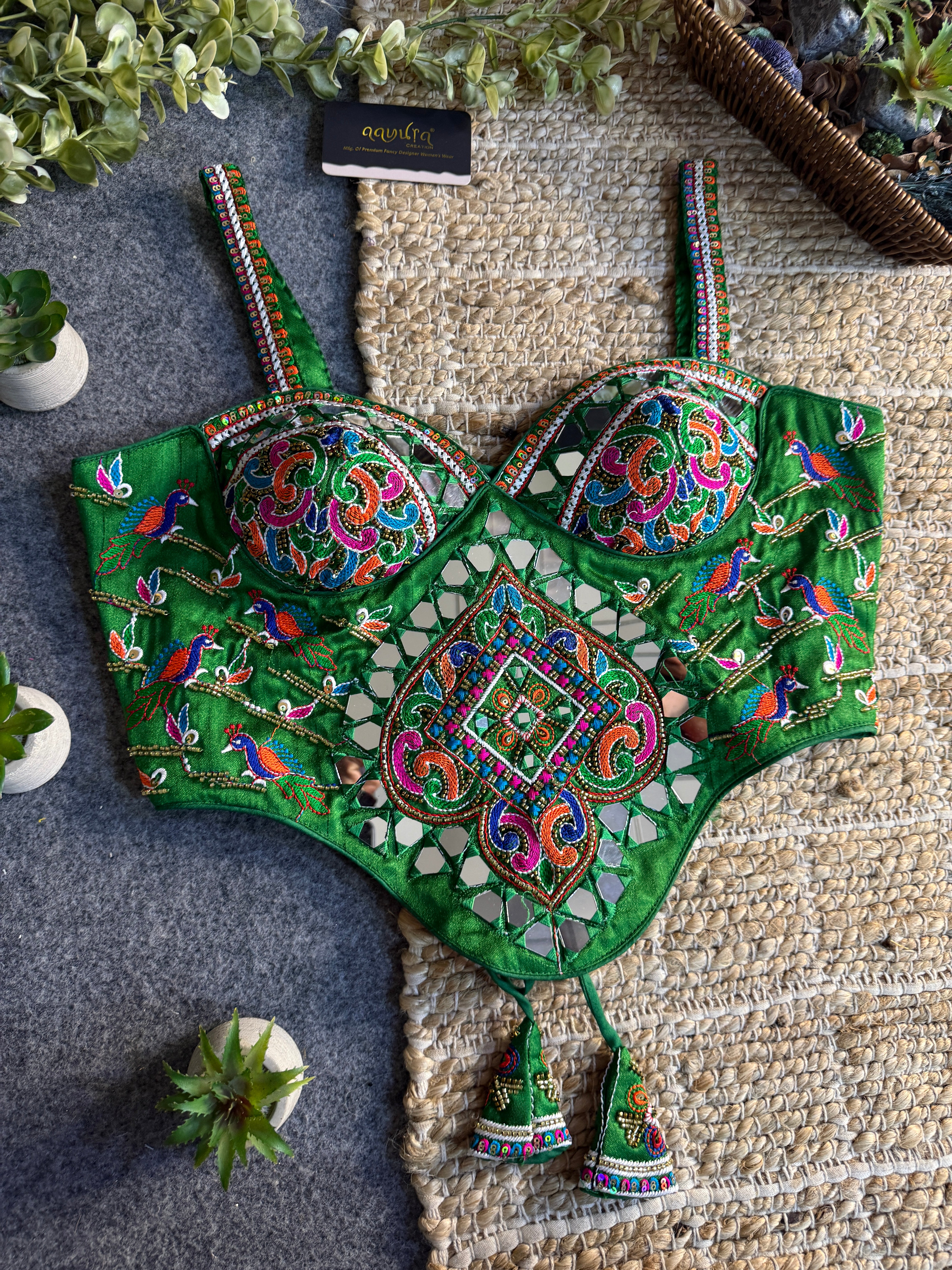 Garba Glow Silk Blouse