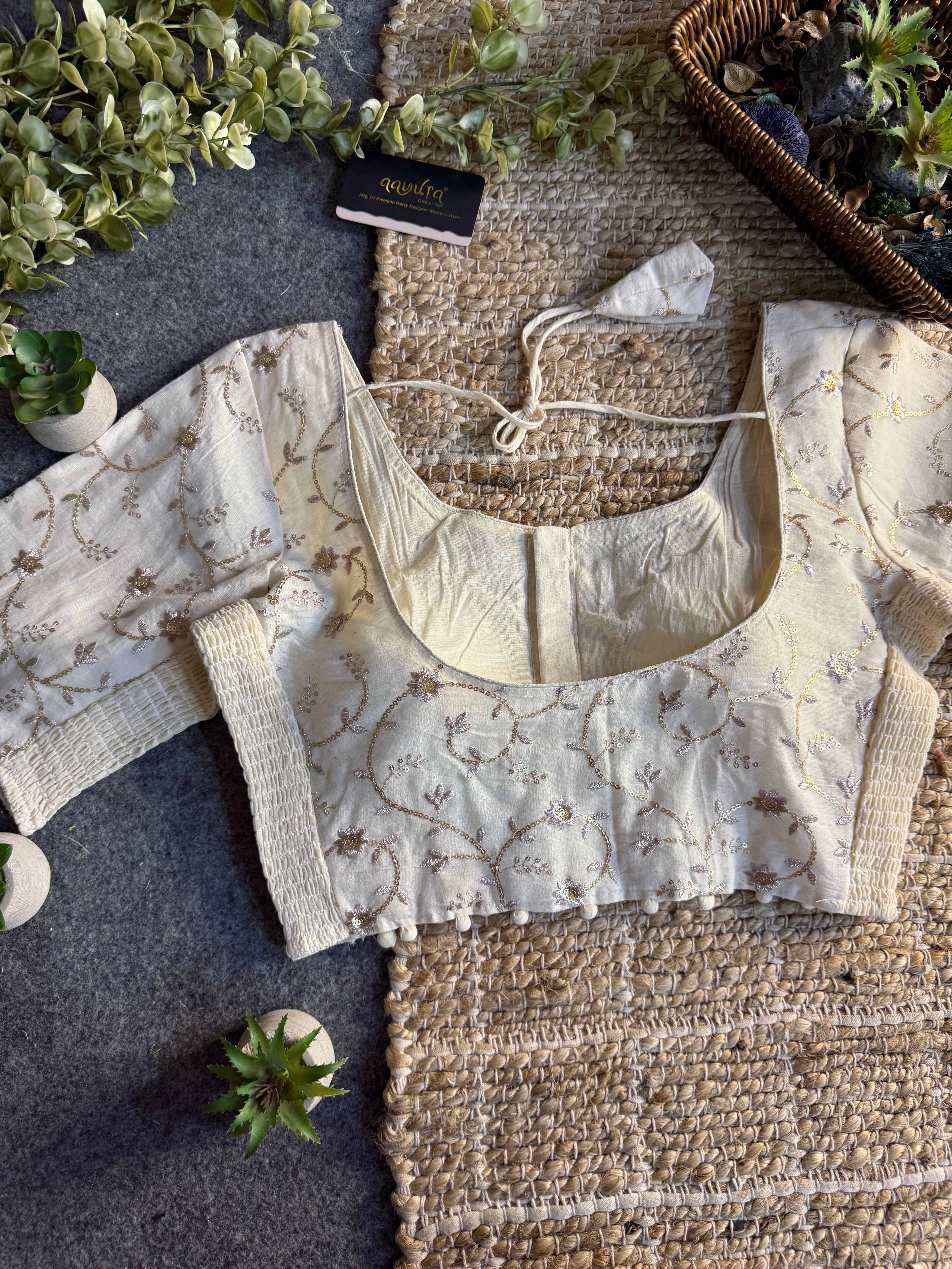 Ivory Bloom Blouse