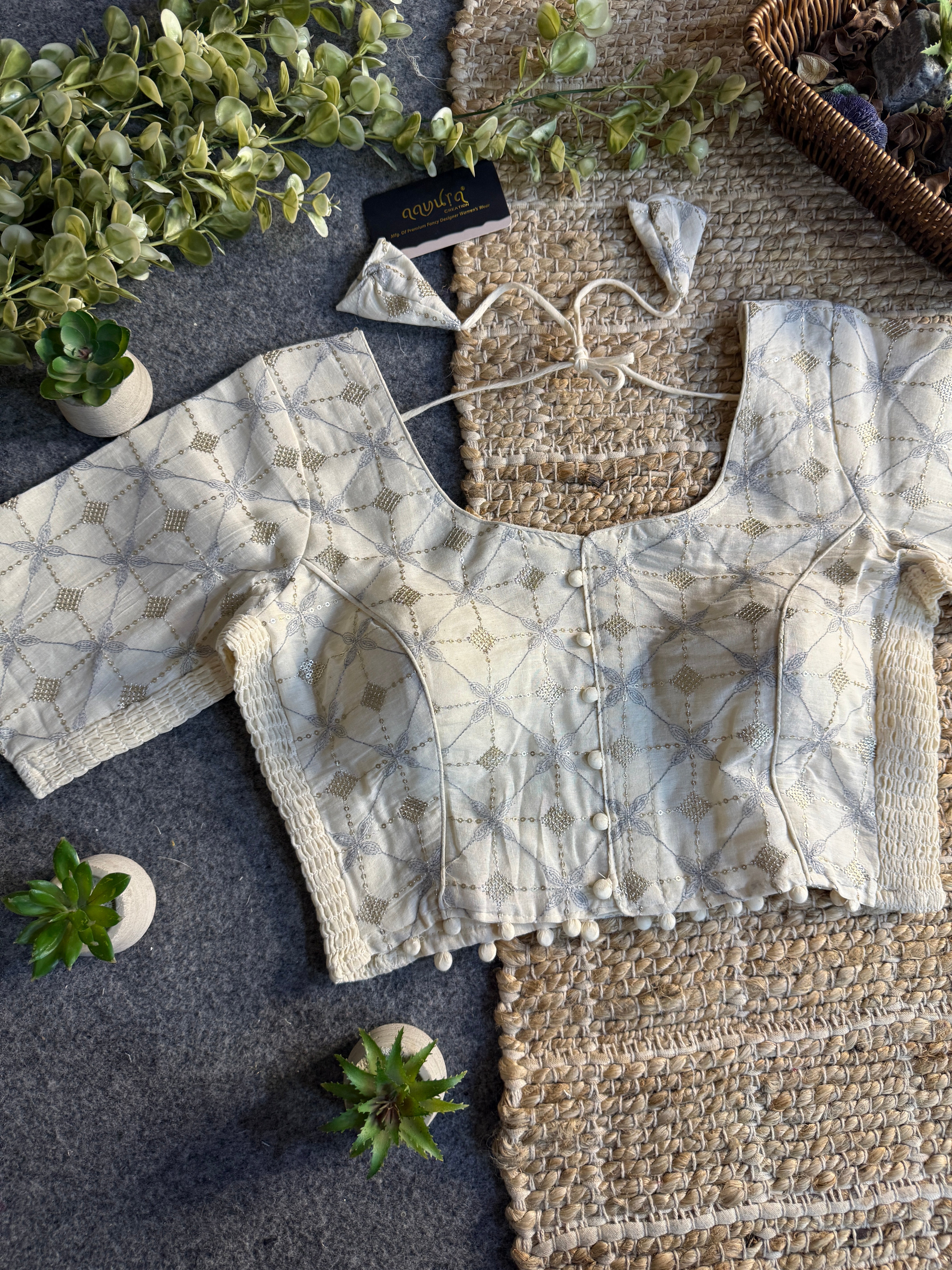 Ivory Bloom Blouse