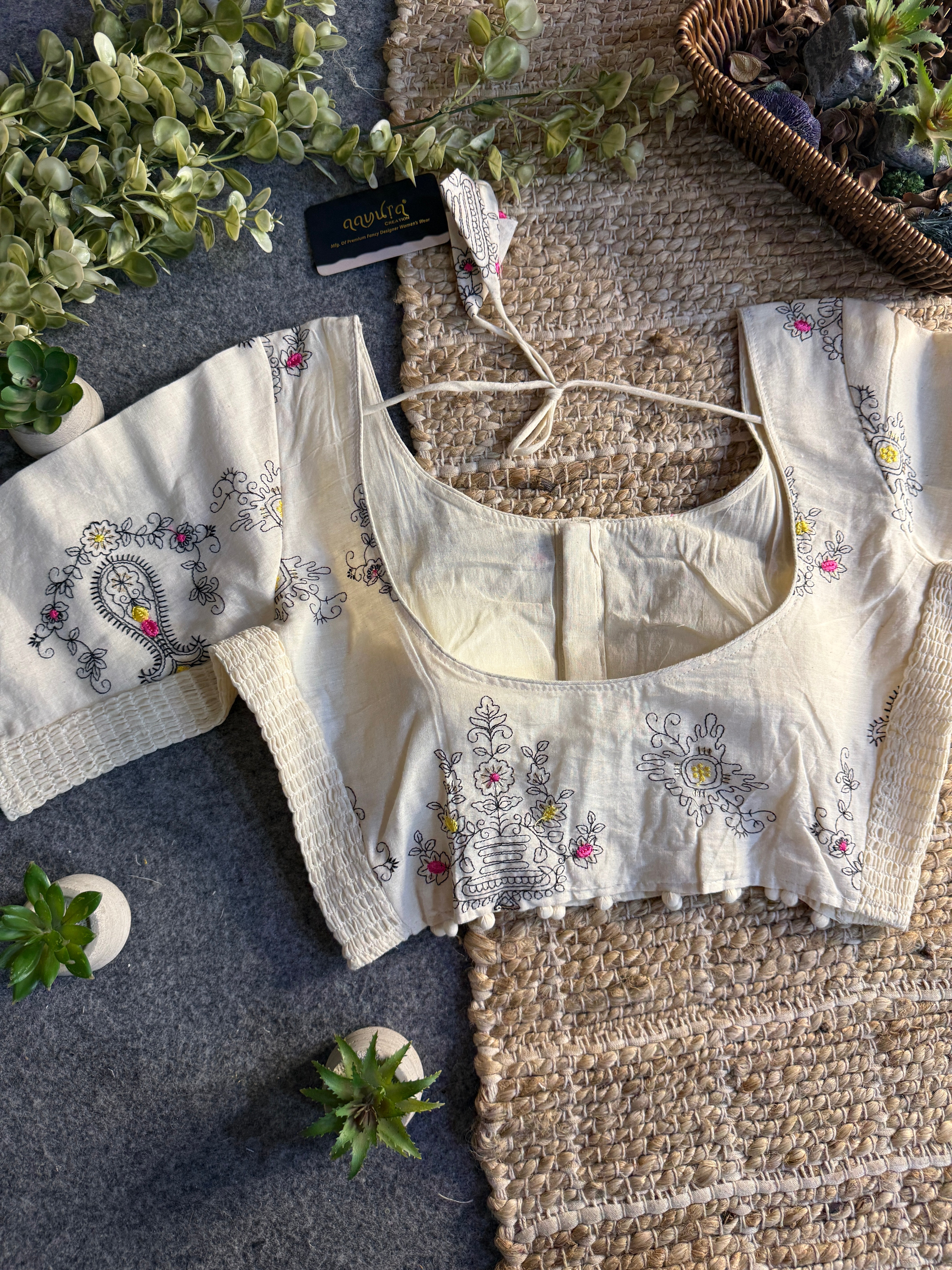 Ivory Bloom Blouse