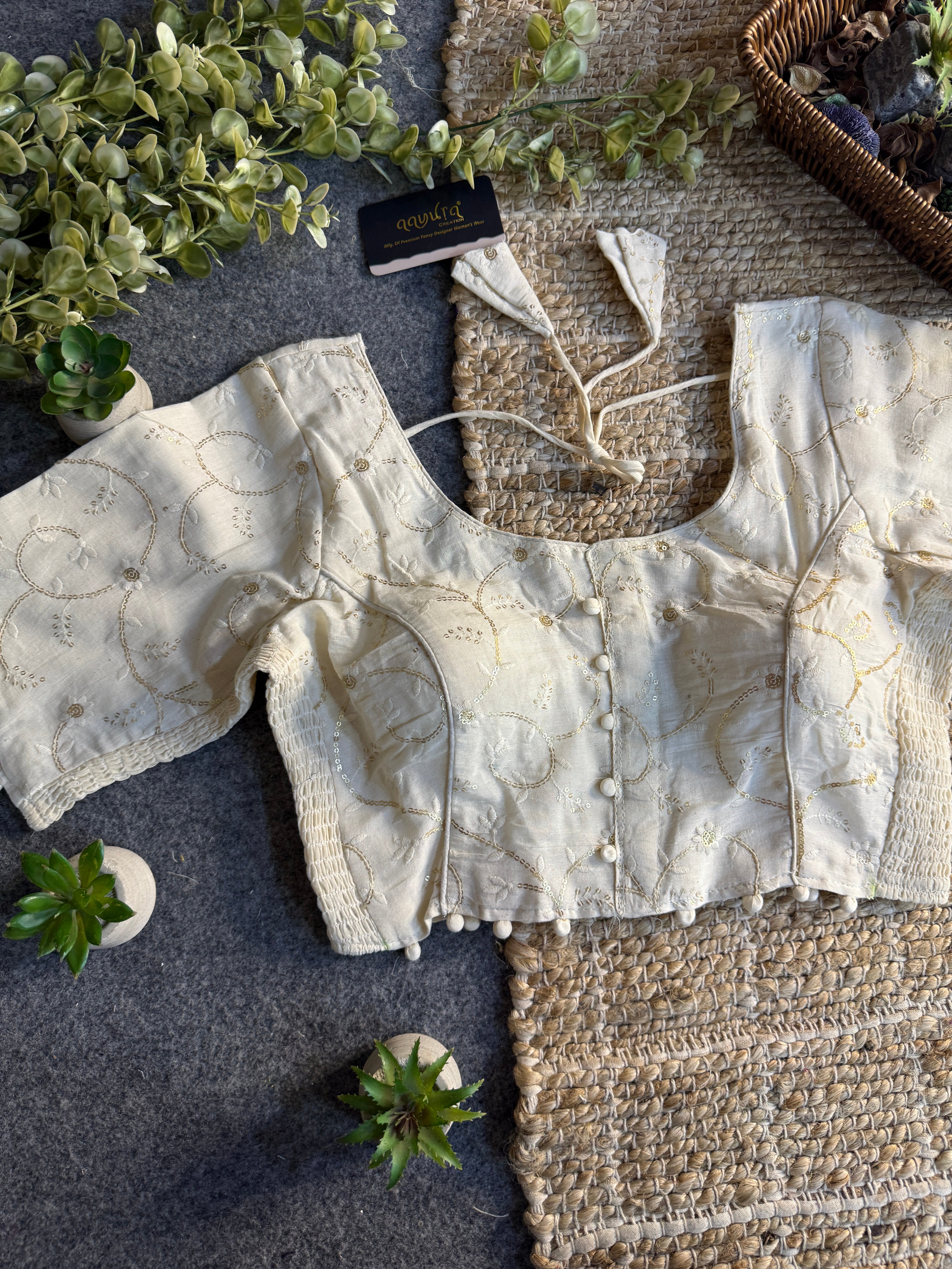 Ivory Bloom Blouse