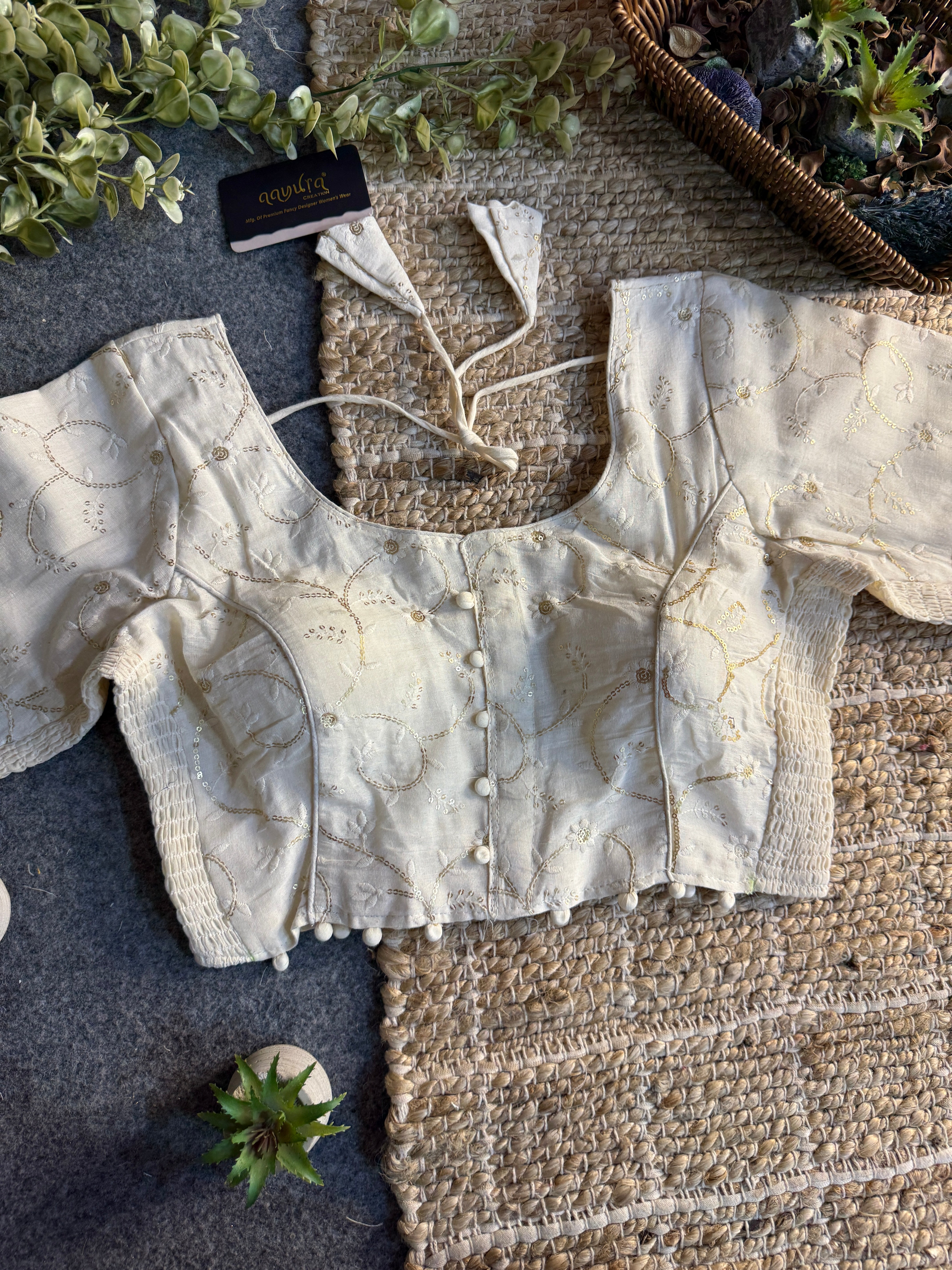 Ivory Bloom Blouse