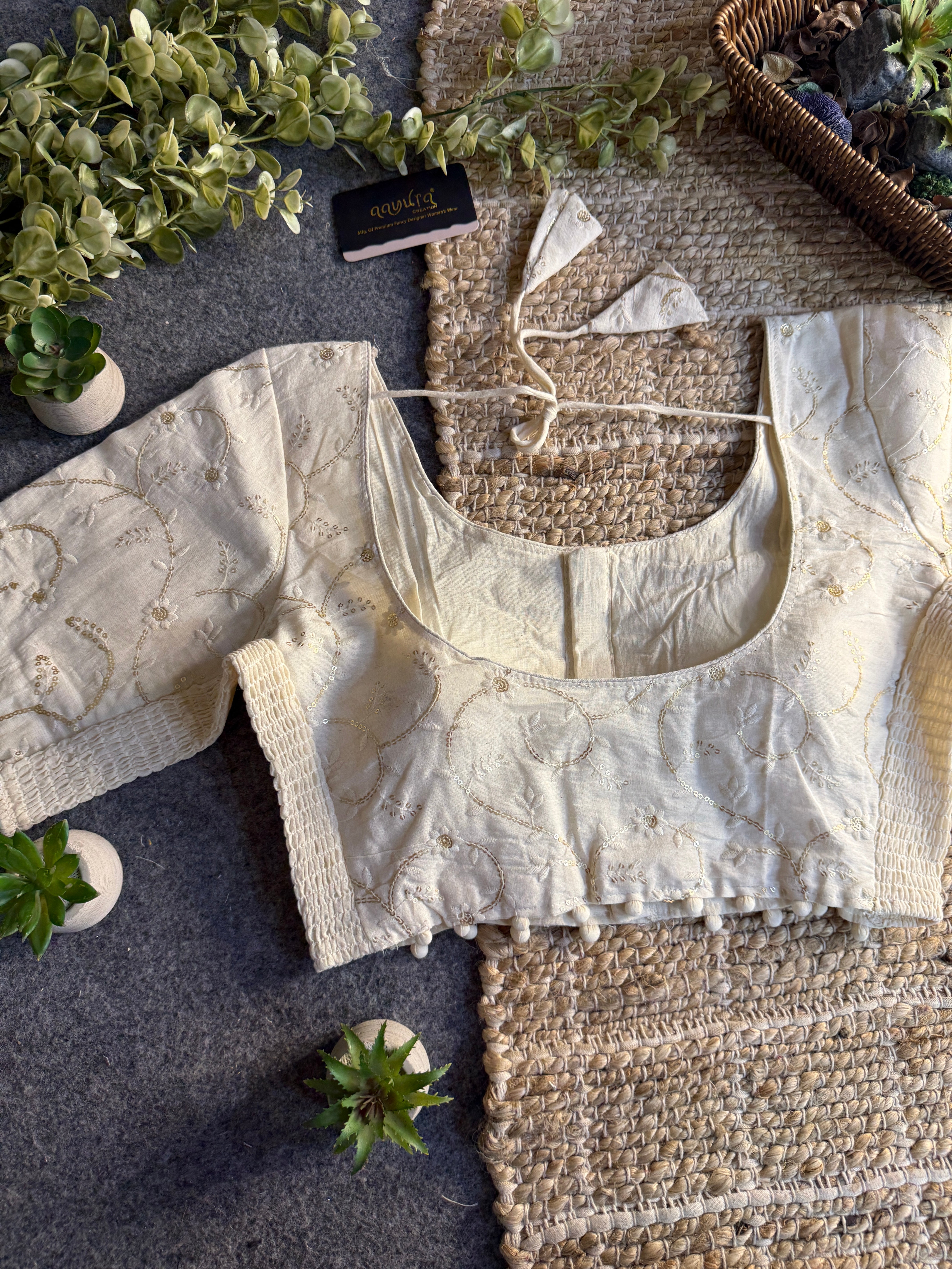 Ivory Bloom Blouse