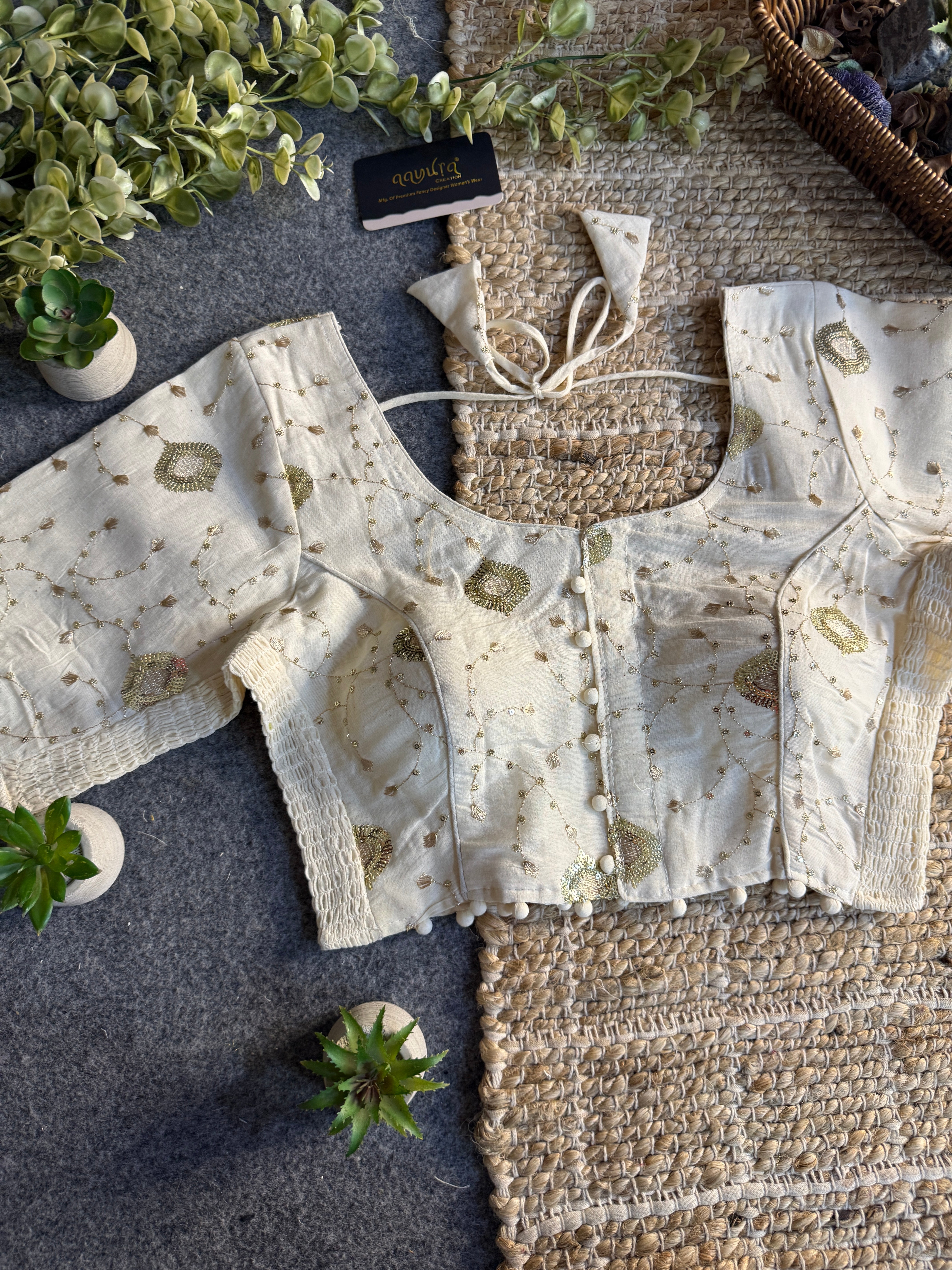 Ivory Bloom Blouse