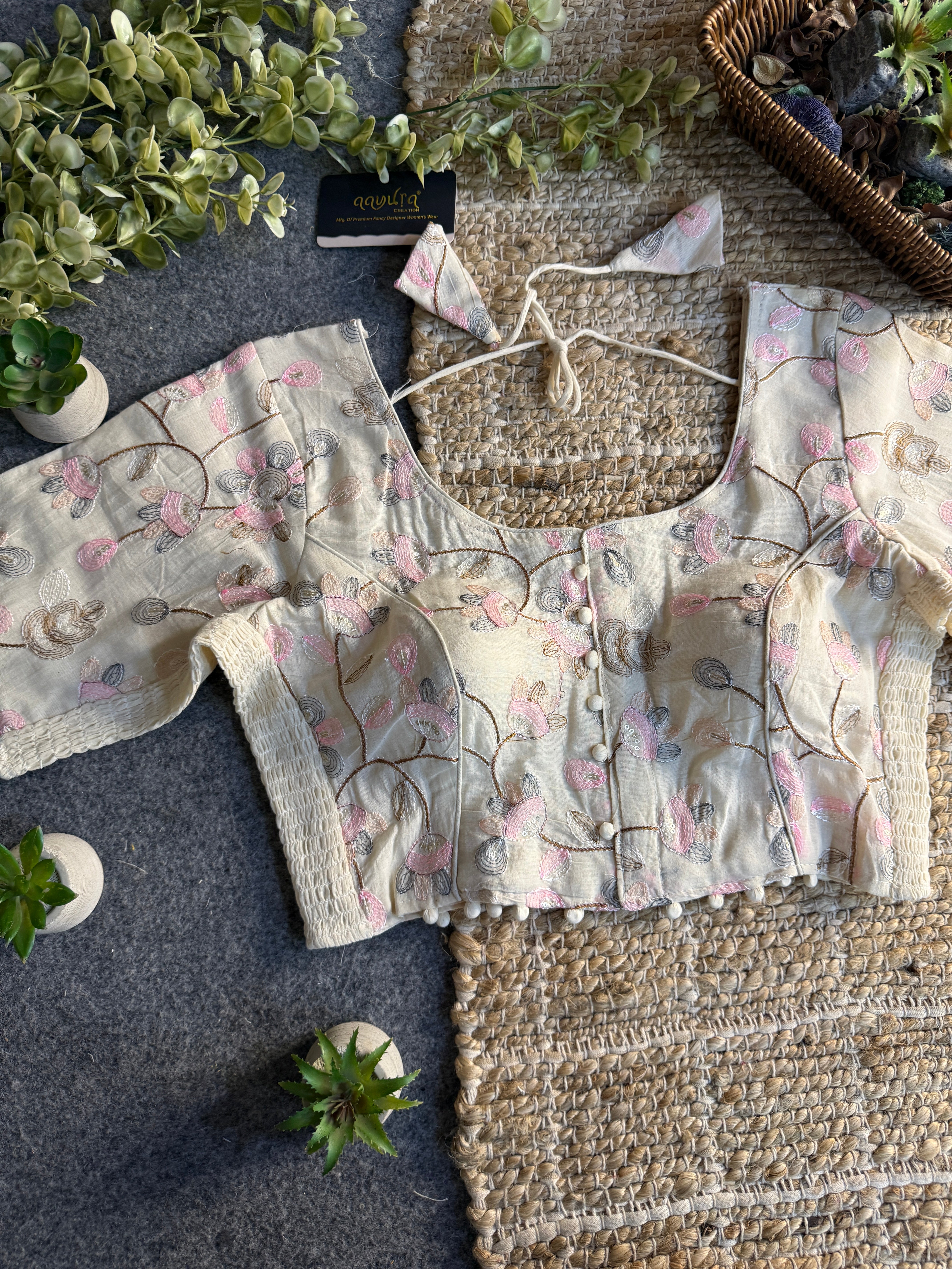 Ivory Bloom Blouse