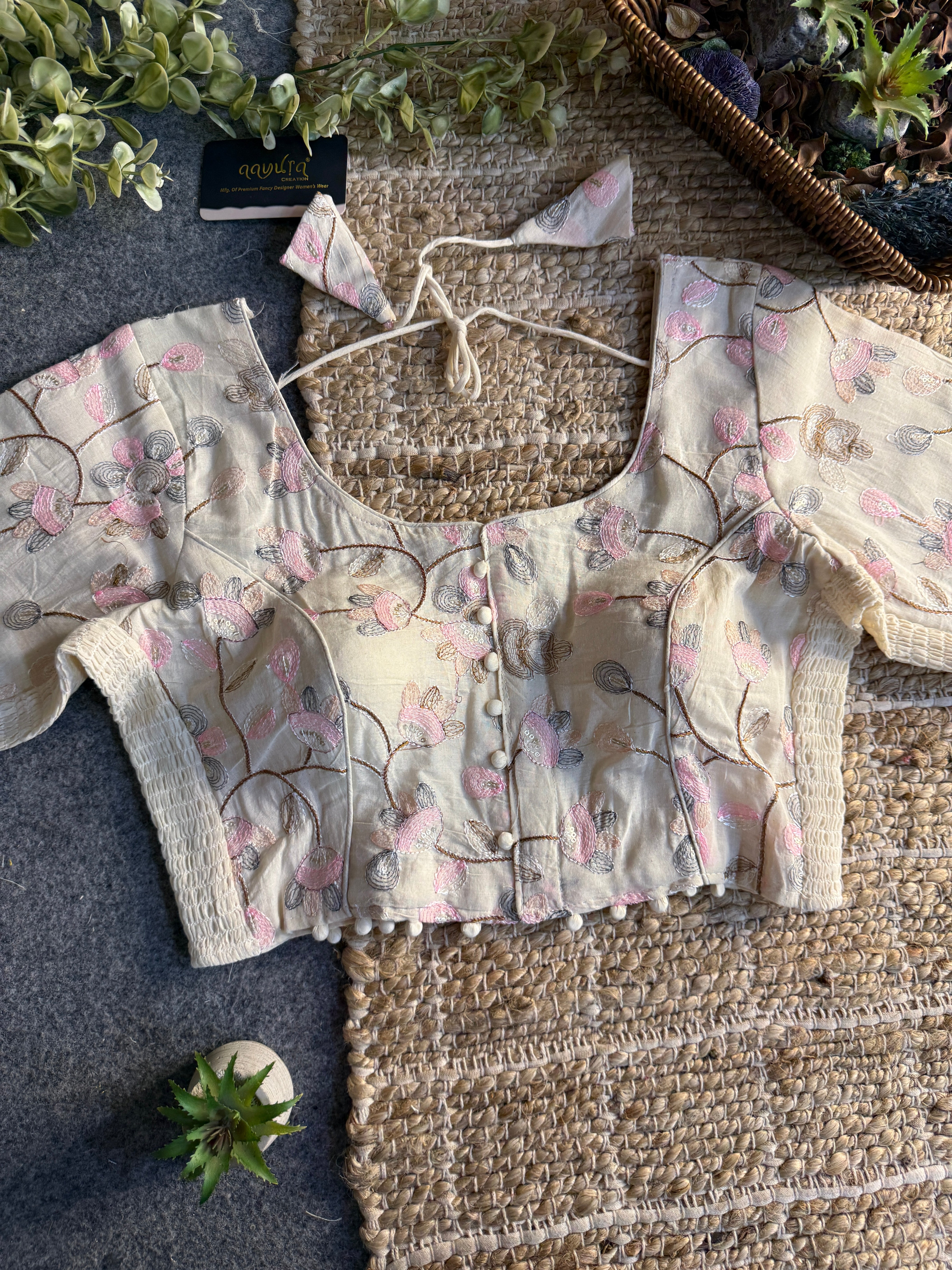 Ivory Bloom Blouse