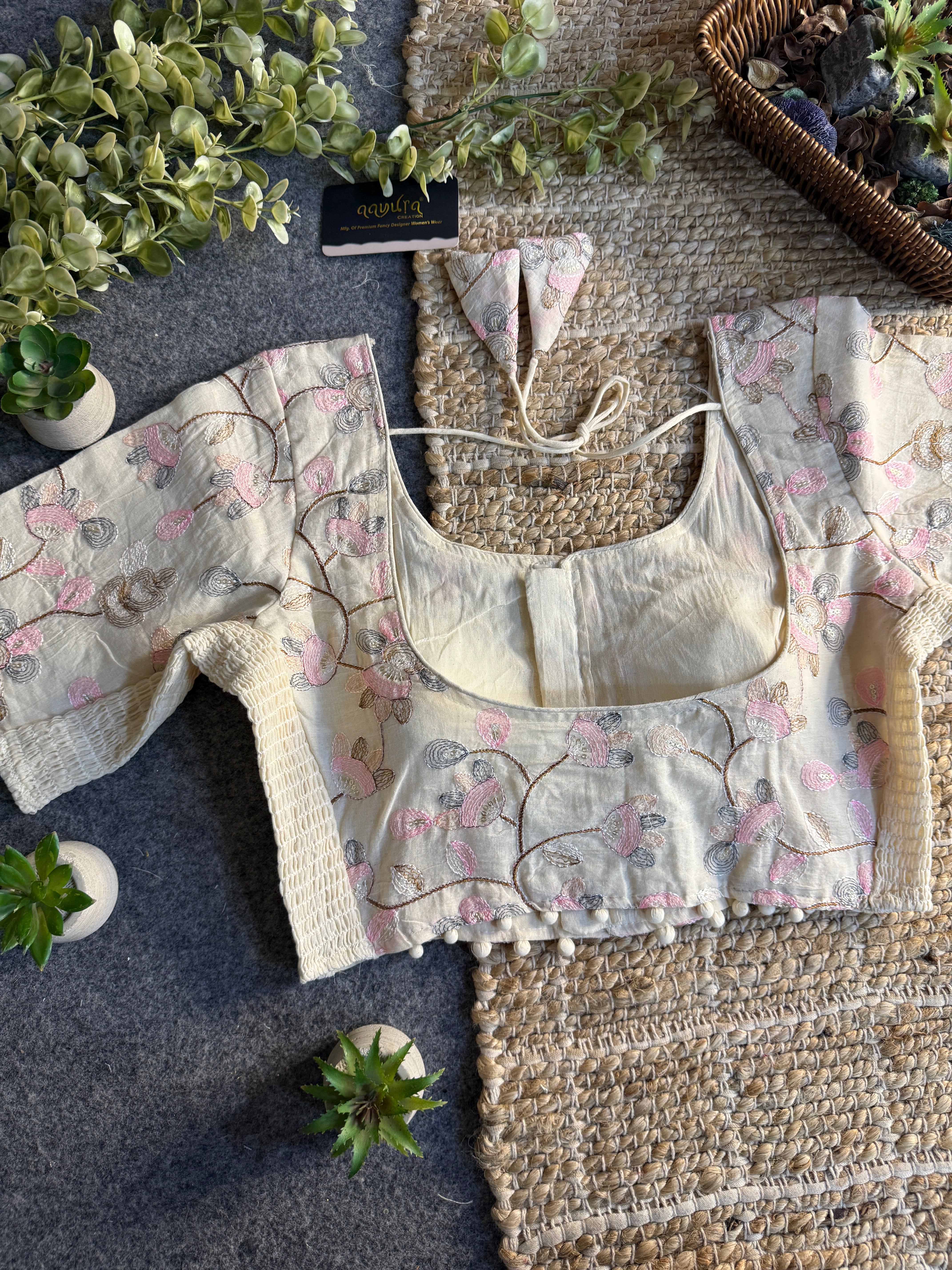 Ivory Bloom Blouse