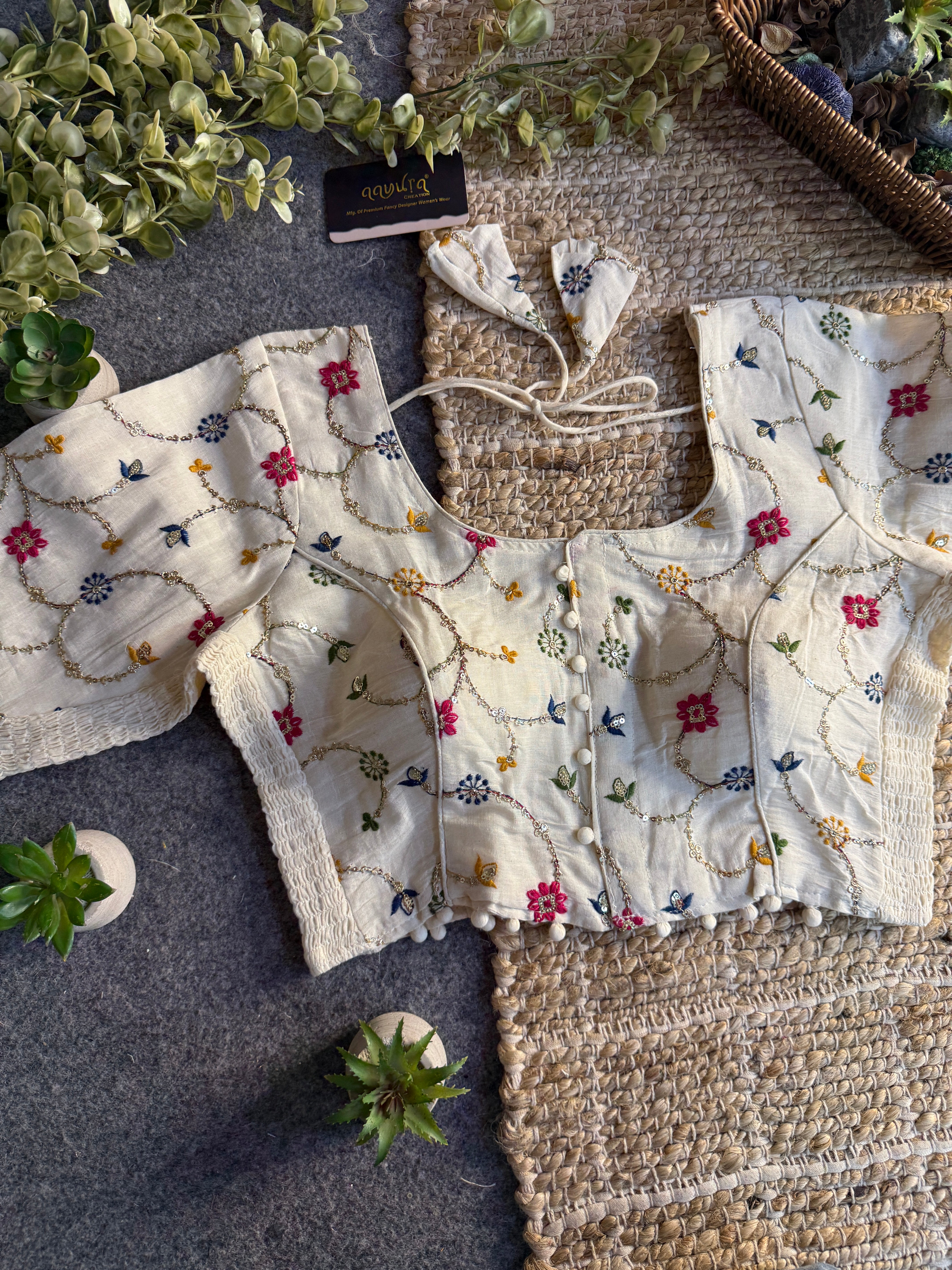 Ivory Bloom Blouse