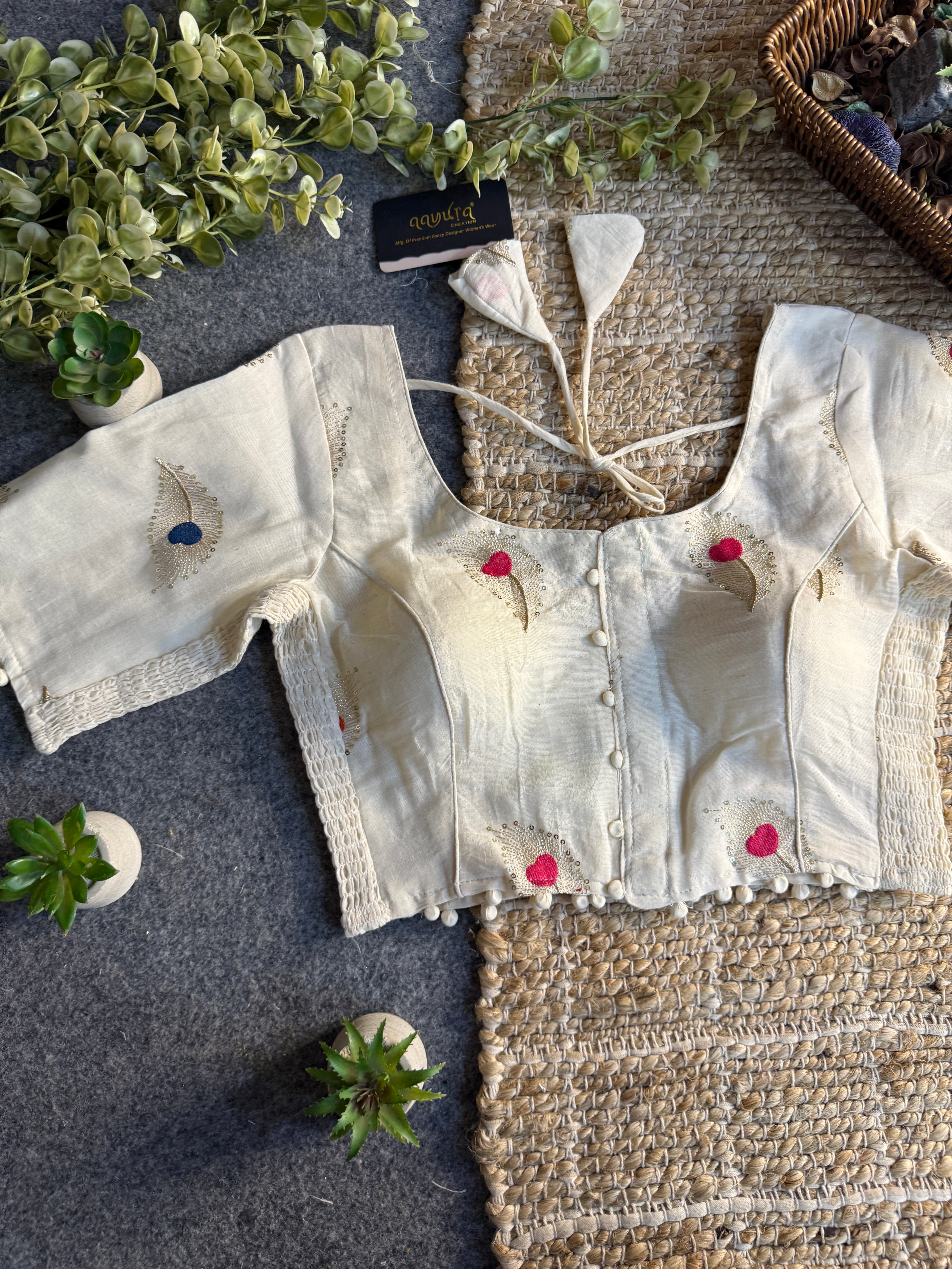 Ivory Bloom Blouse