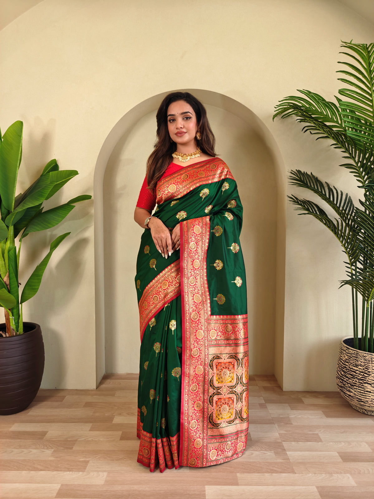 Revati Premium Border Banarasi Saree