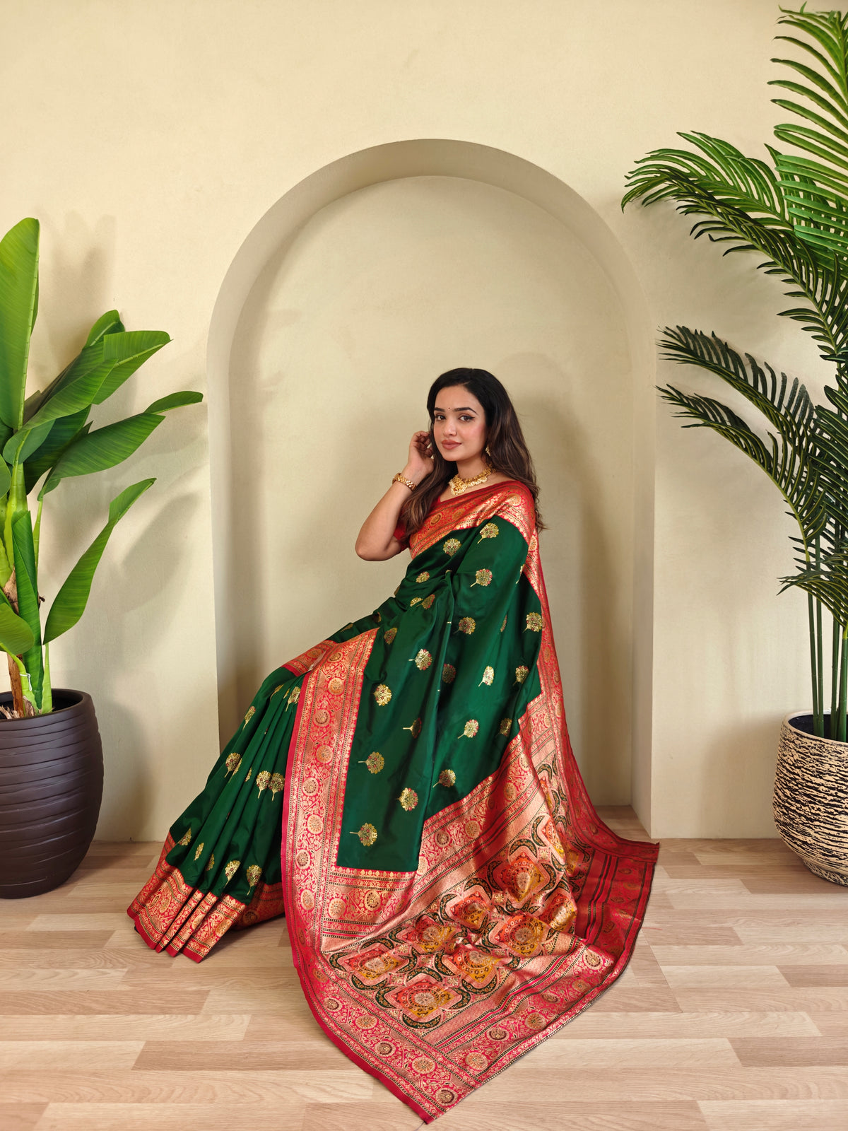 Revati Premium Border Banarasi Saree