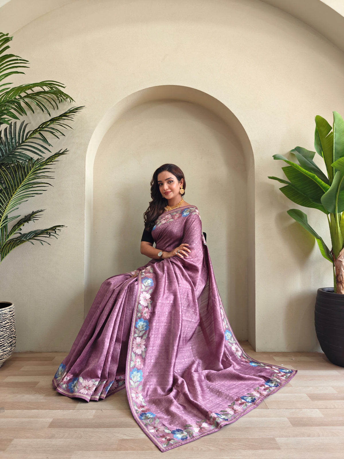 Kanchan Premium Tussar Saree