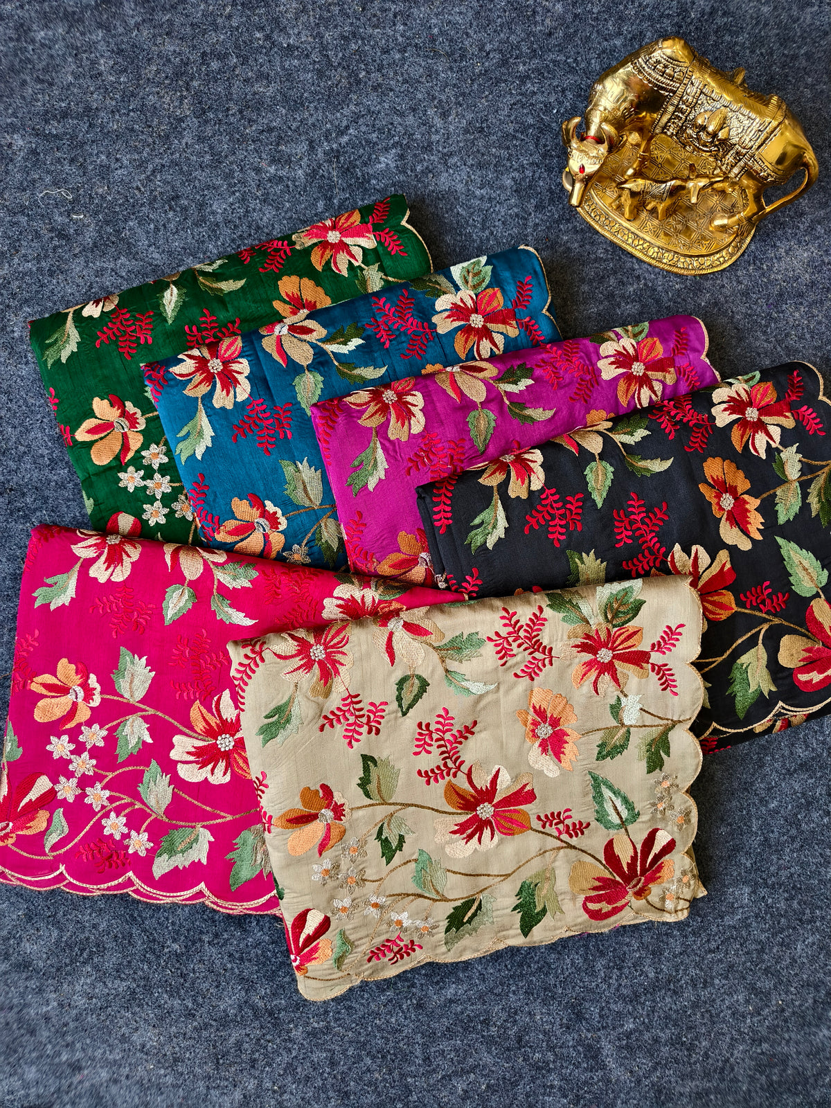 Maharani Matka Silk Embroidered Saree