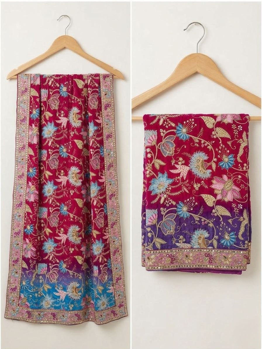 Rajsi Thread Art Dupatta