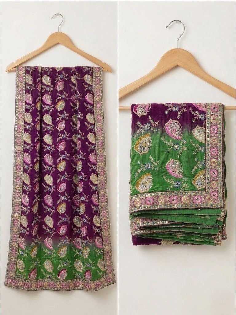 Ira Position Thread Work Dupatta