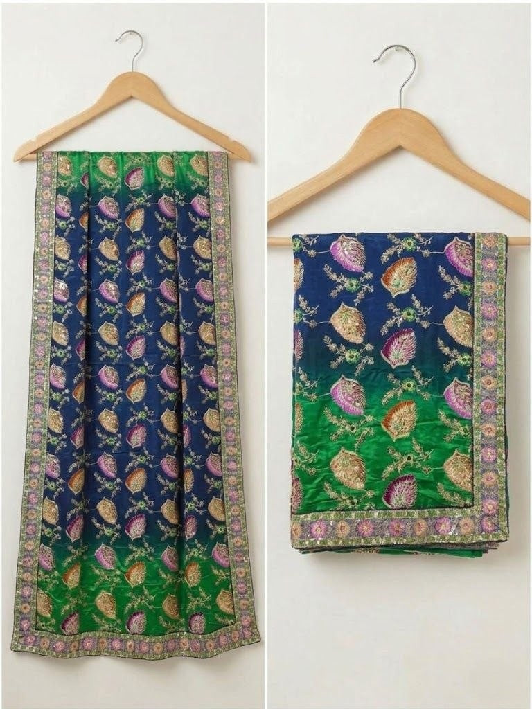 Ira Position Thread Work Dupatta