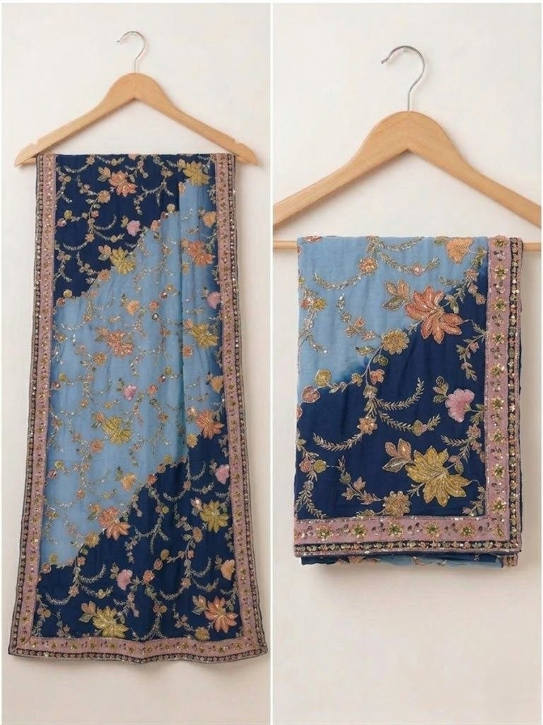 Veda Position Work Chinon Dupatta