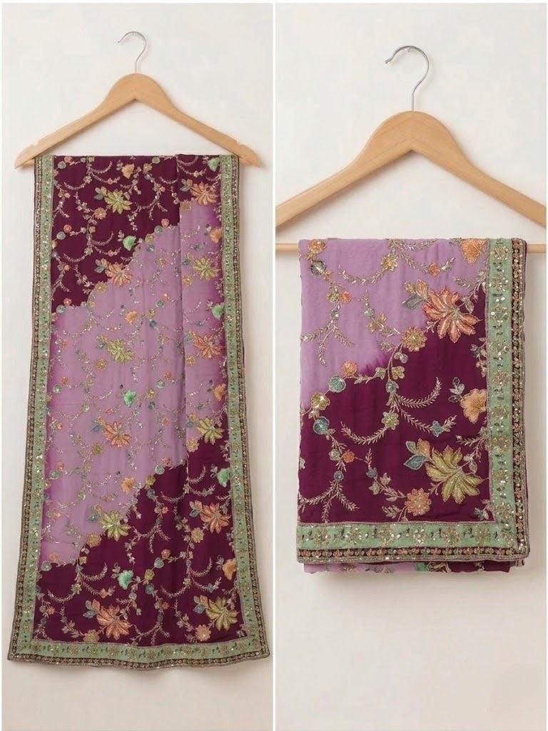Veda Position Work Chinon Dupatta