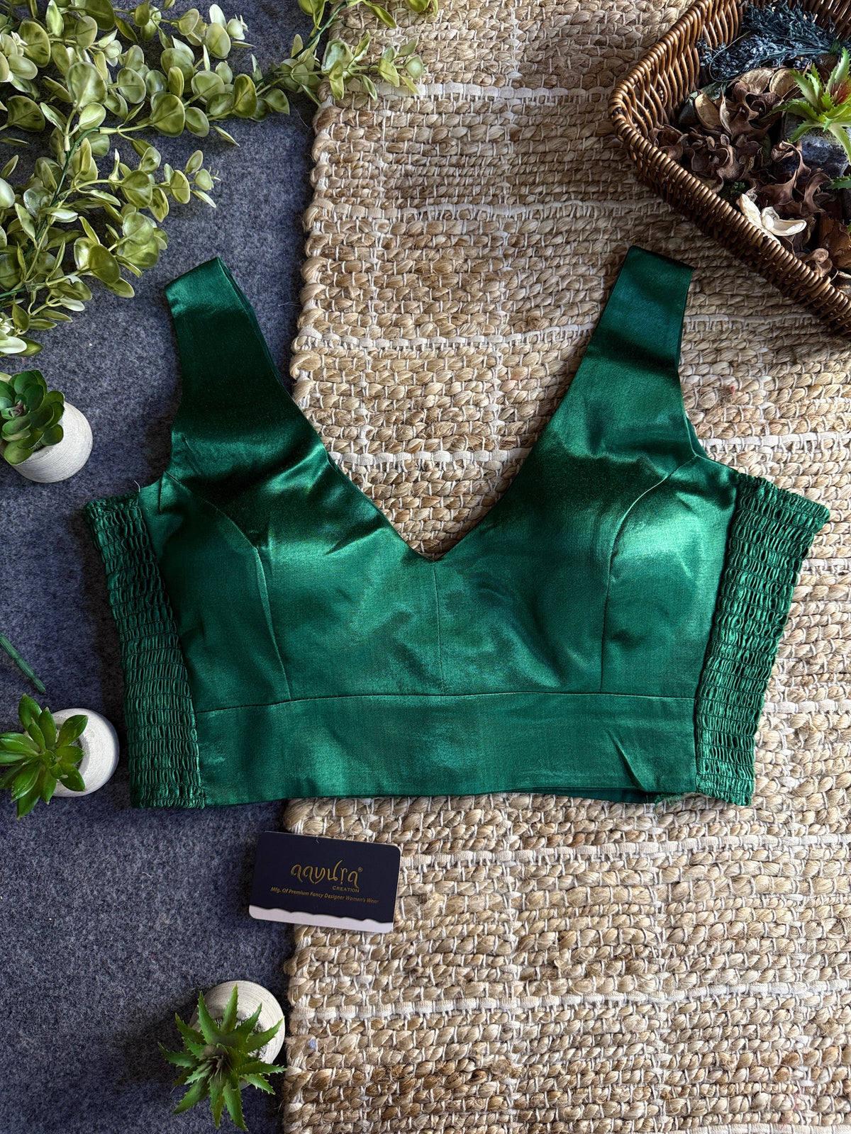 Luxe Gajji Silk Stretch Blouse