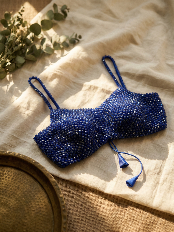 Opulent Pearl Strap Blouse