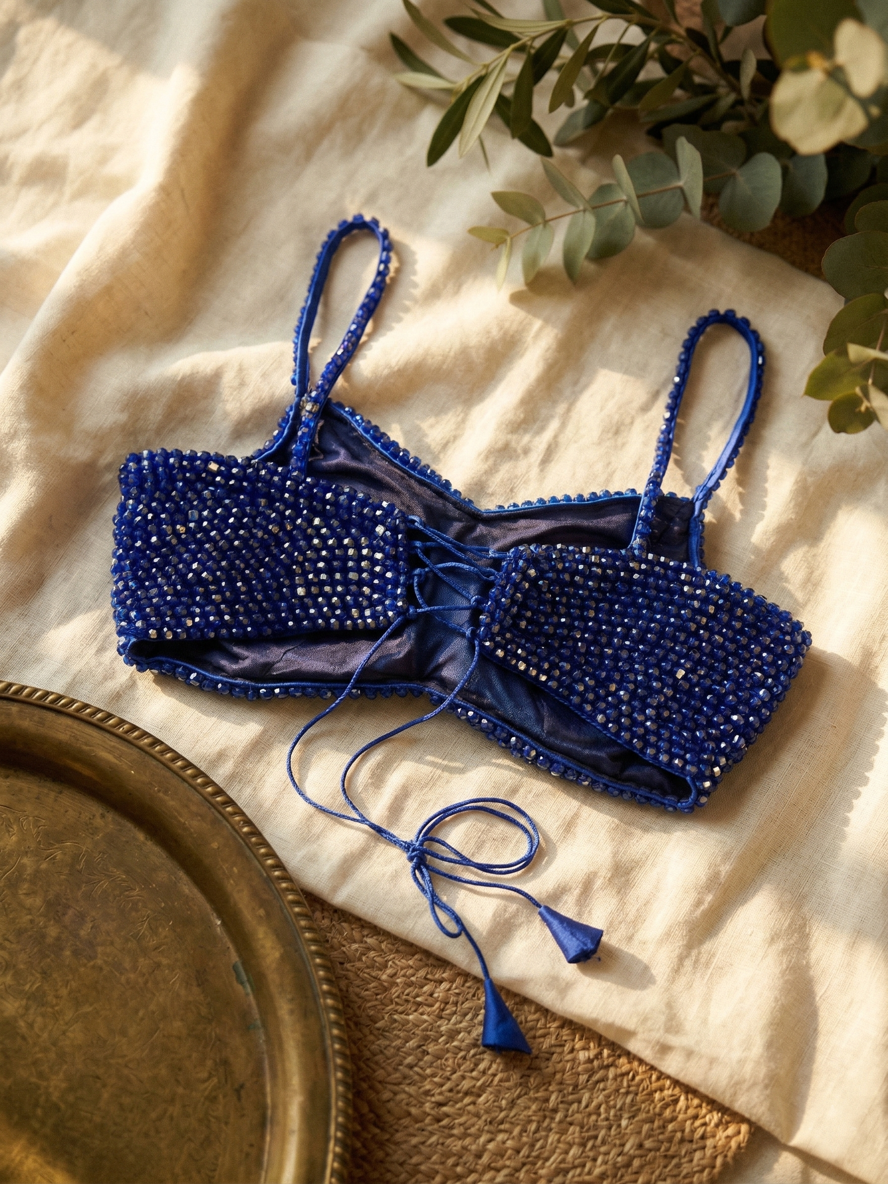 Opulent Pearl Strap Blouse